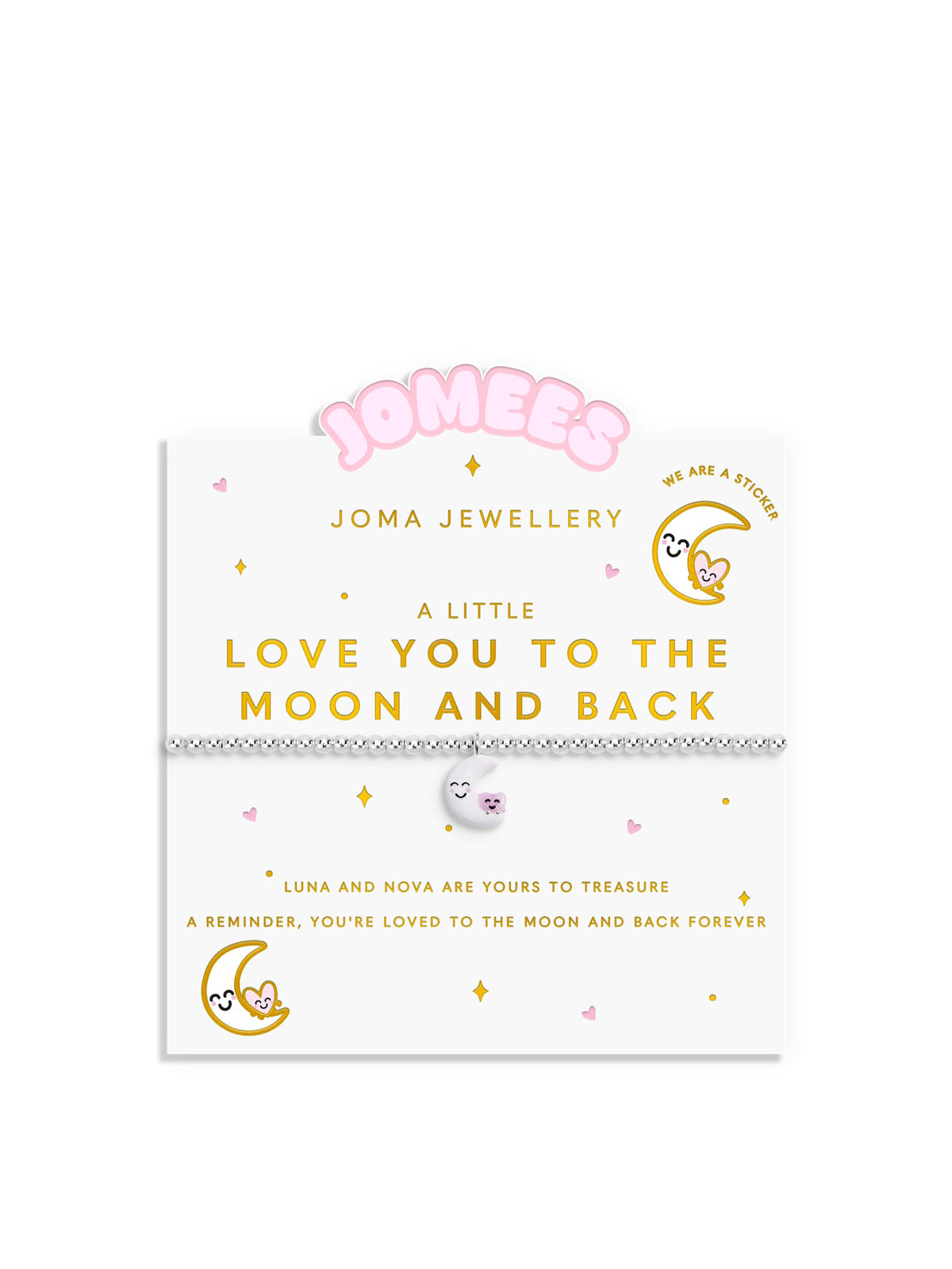A Little Jomees Love You to the Moon and Back Silver-Plated Bracelet