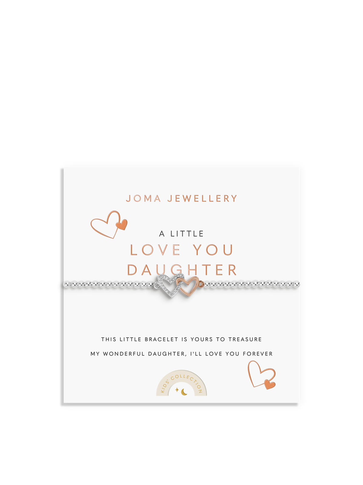 A Little Love You Daughter Silver & Rose Gold-Plated Bracelet