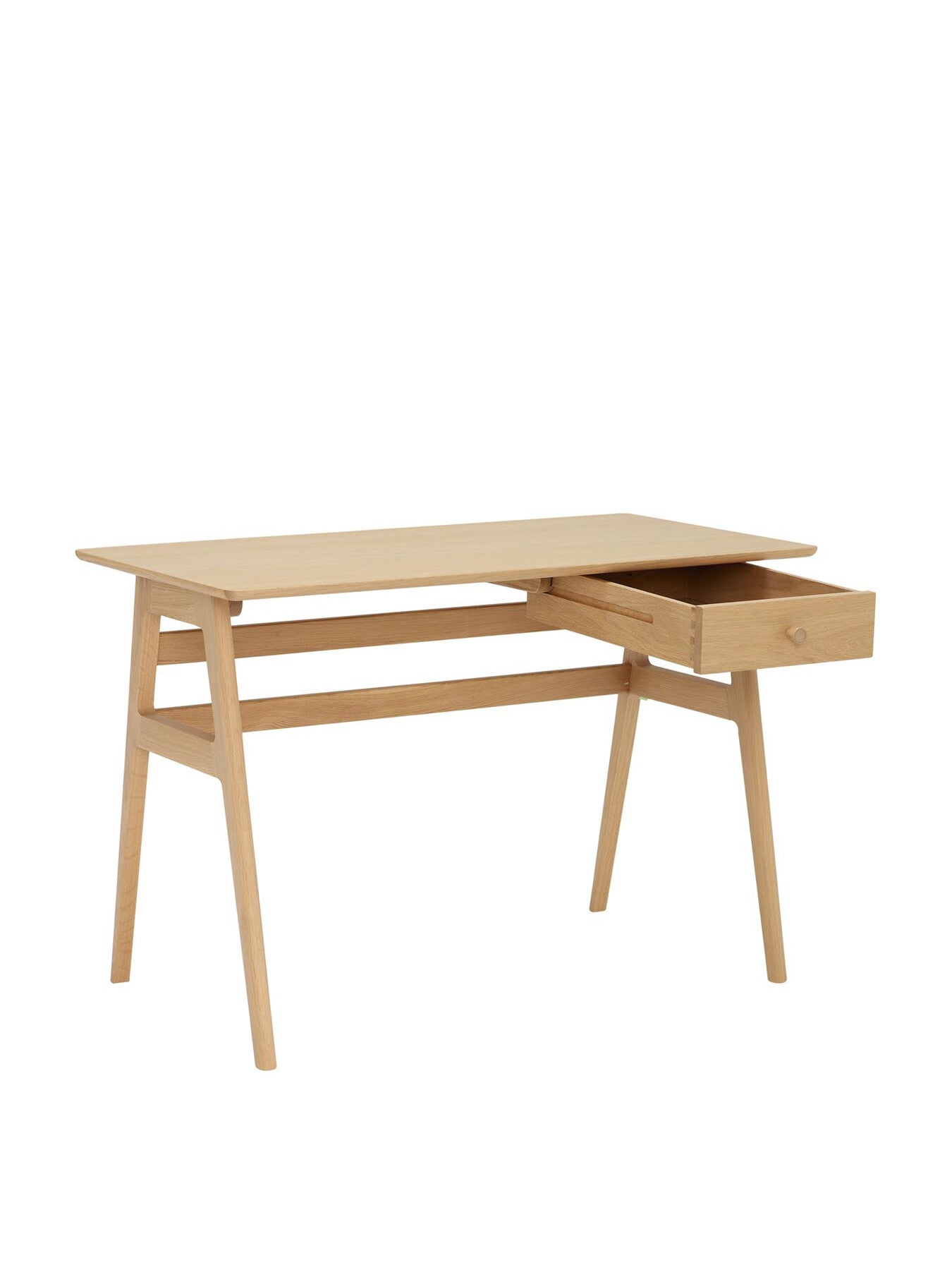 Neutral Ballatta Neutral Oak Wood Desk