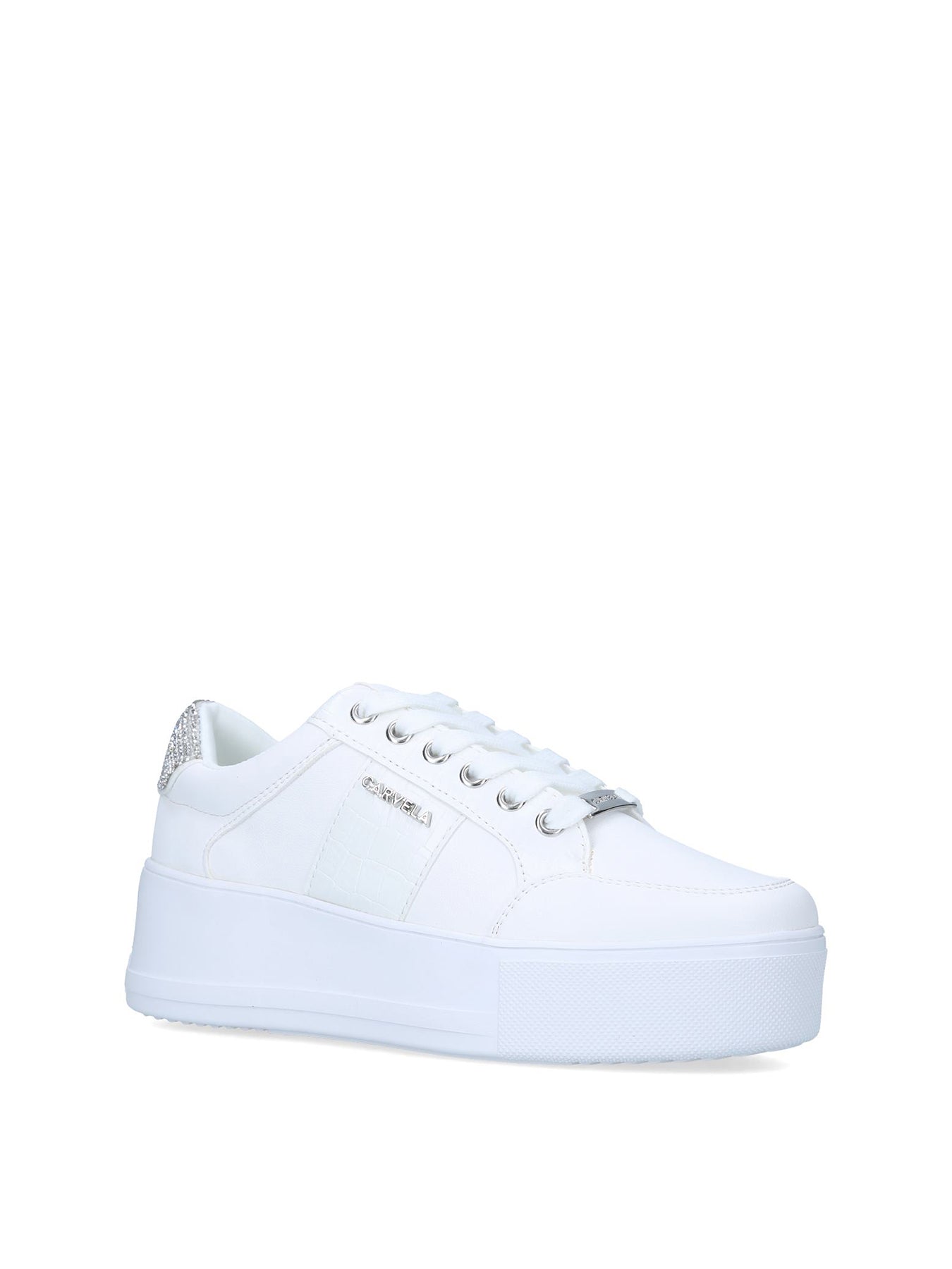 Jive Lace Up Trainers White
