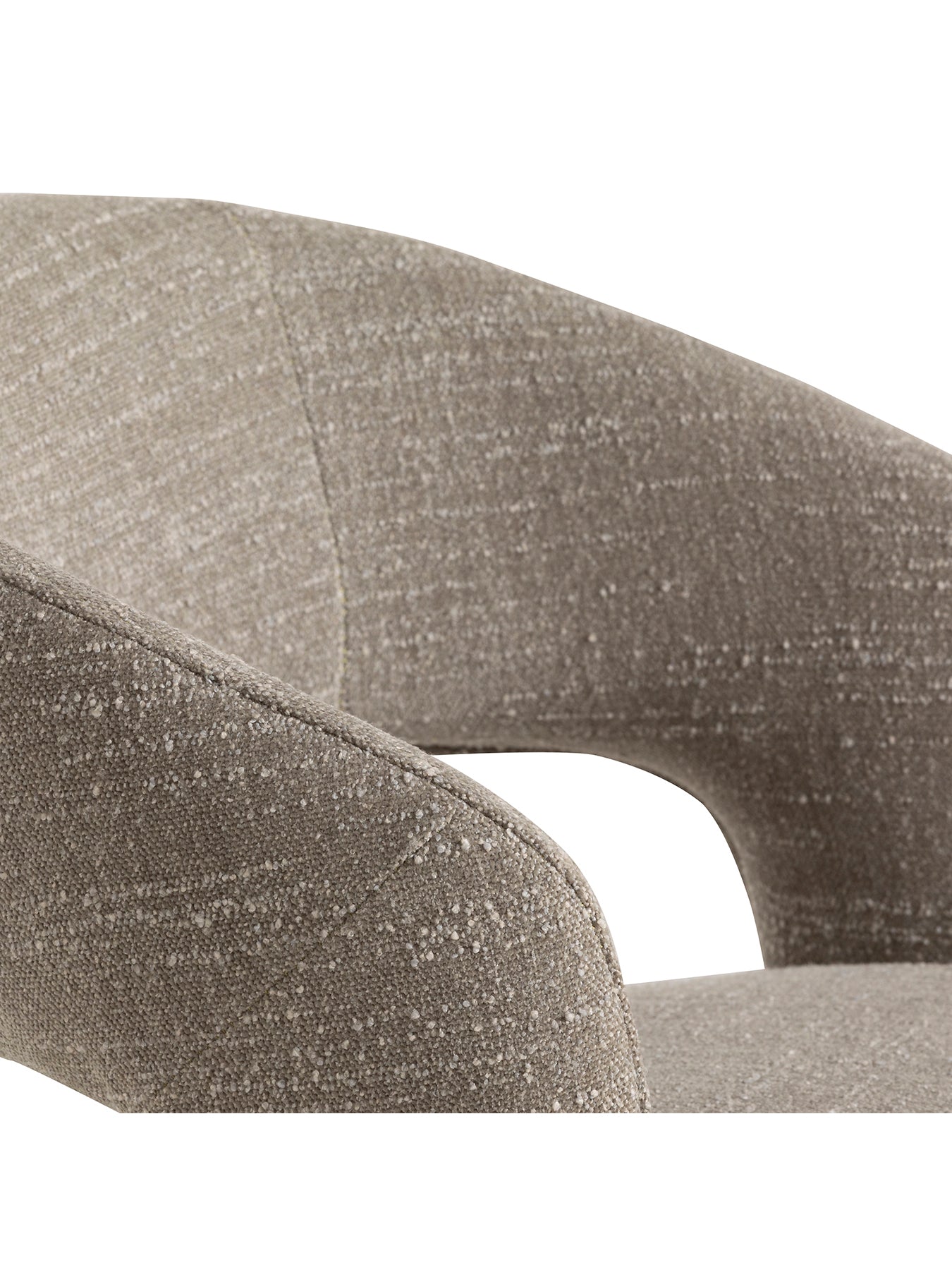 Brown Alden Neutral Fabric Dining Chair