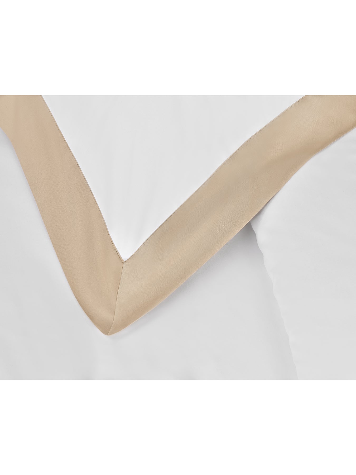 Tyne Duvet Cover White/Camel