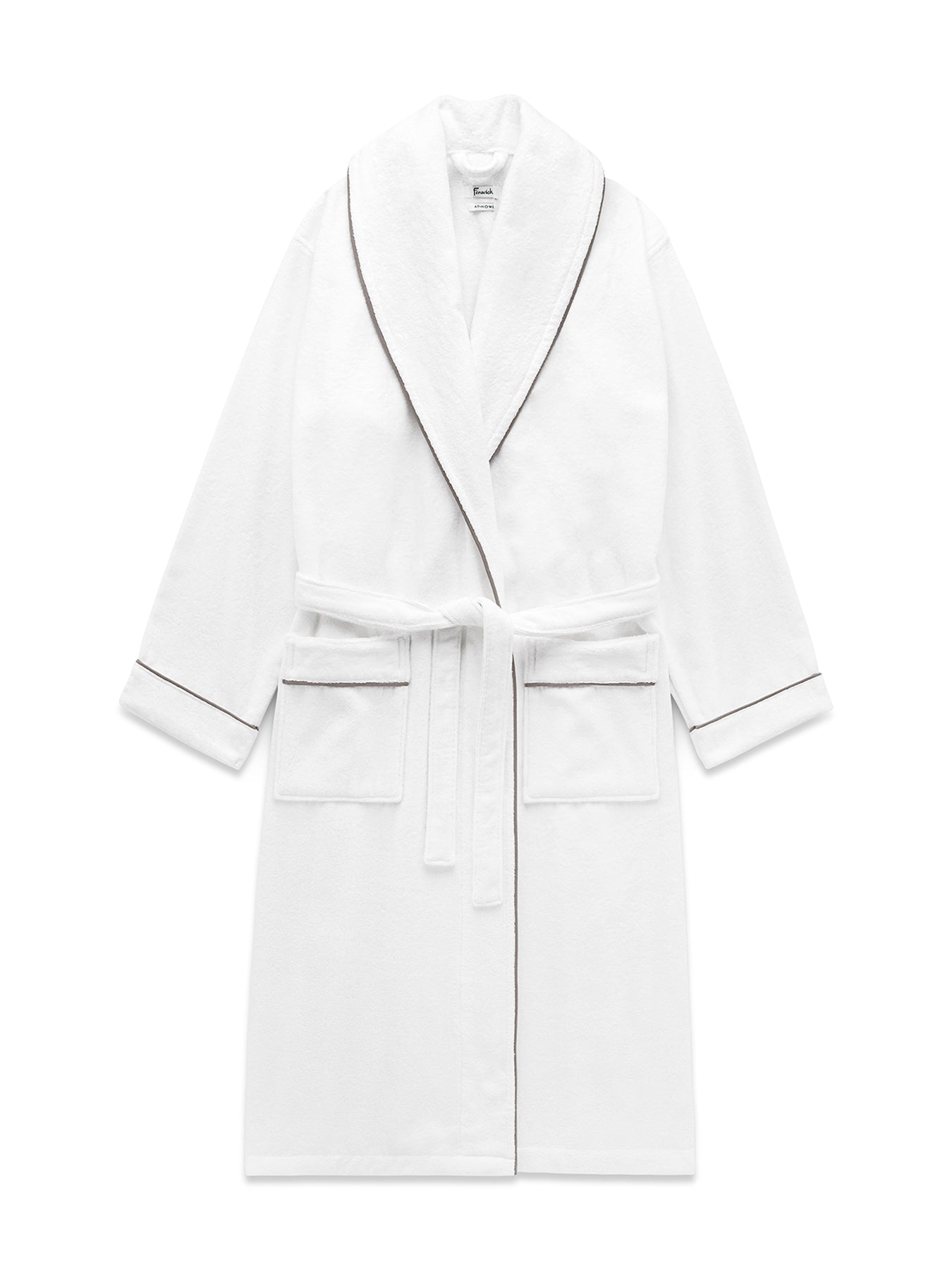 Claygate Bath Robe White/Silver