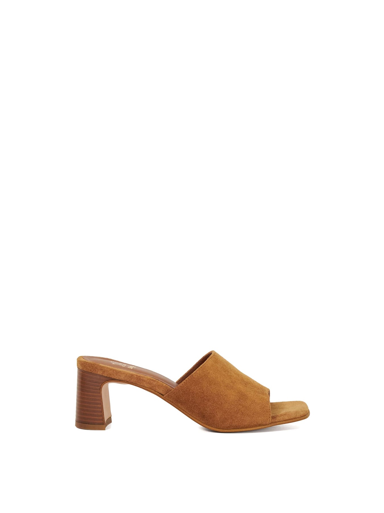 Jule Leather Open Toe Mules Brown
