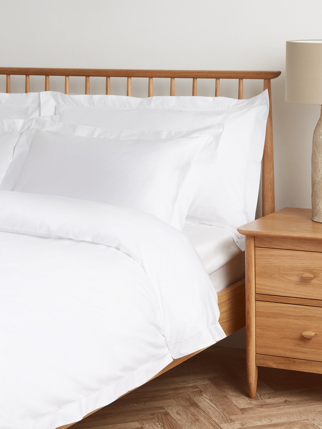 Northumberland Fitted Sheet Single White