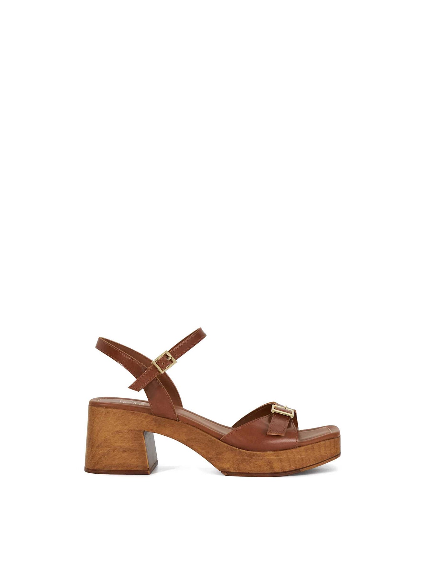 Jeane Leather Ballet Flats Brown