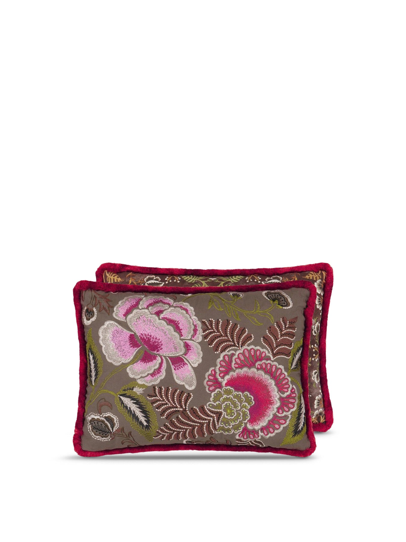 Rose de Damas Embroidered Cushion