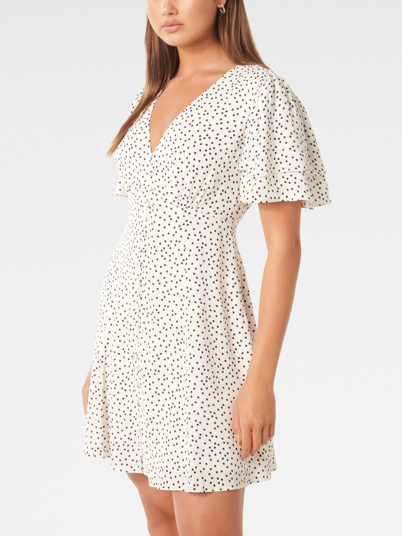Pria Button Through Mini Dress