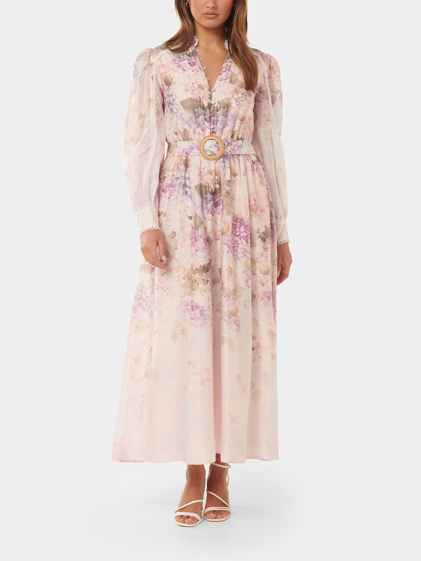 Peyton Trim Detail Midi Dress