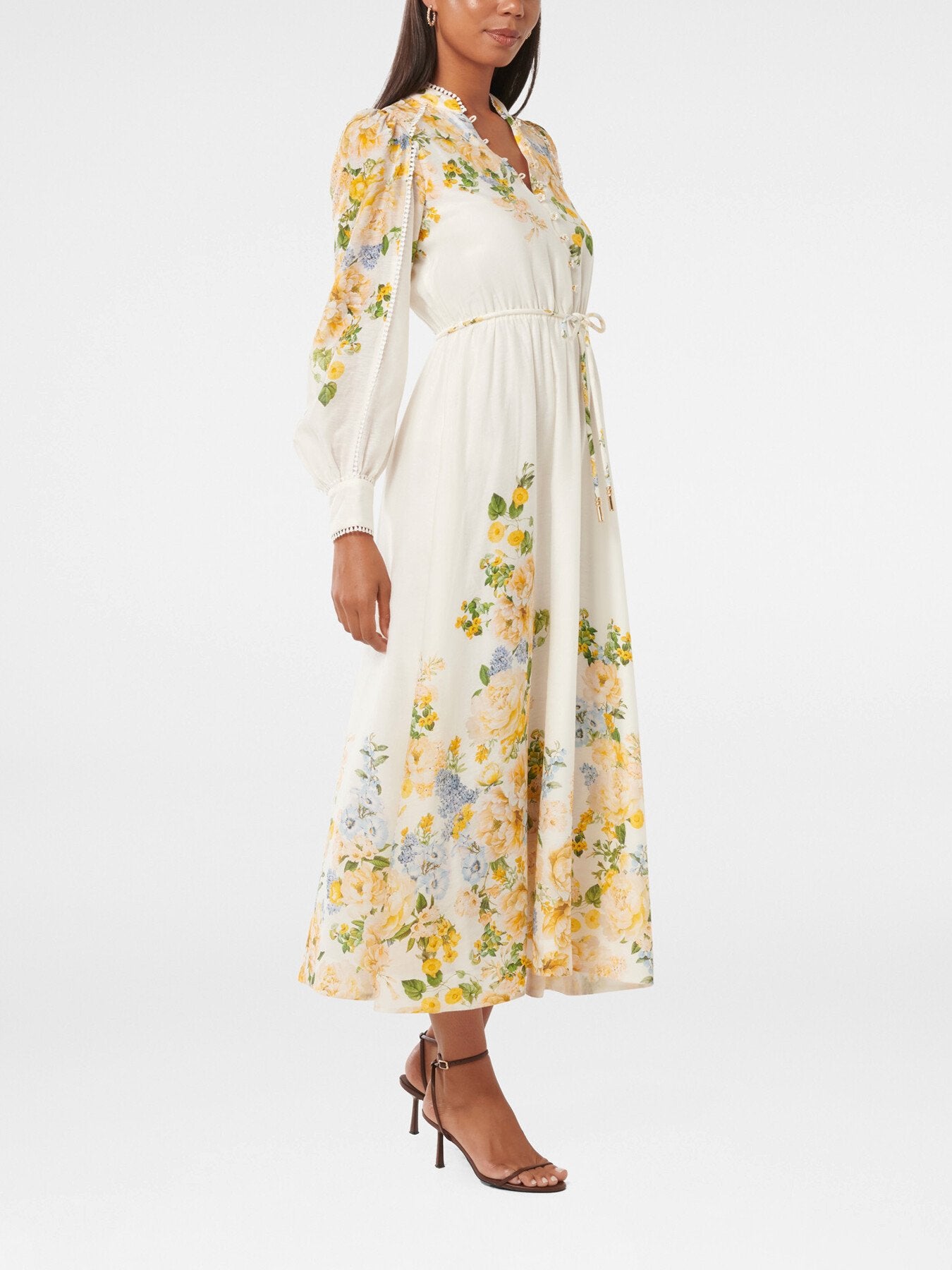 Primrose Trim Detail Midi Dress