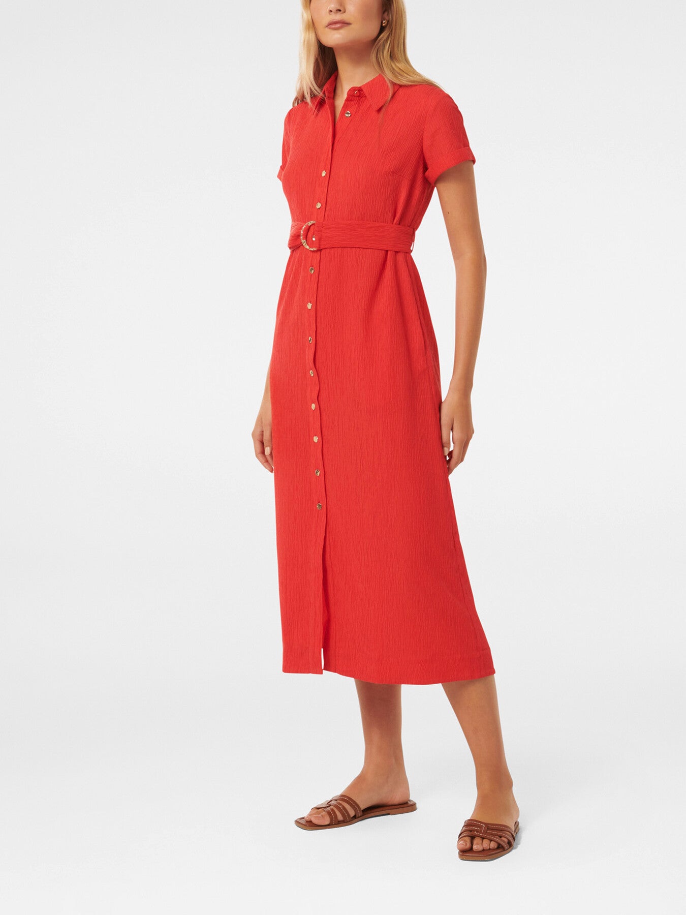 Briley Textured Shirt Dress