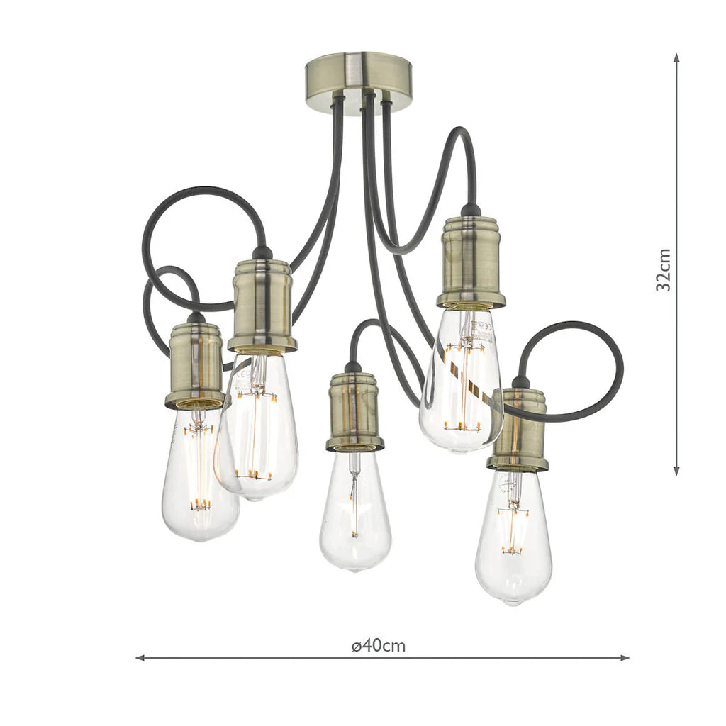 Alzbet 5 Light Pendant