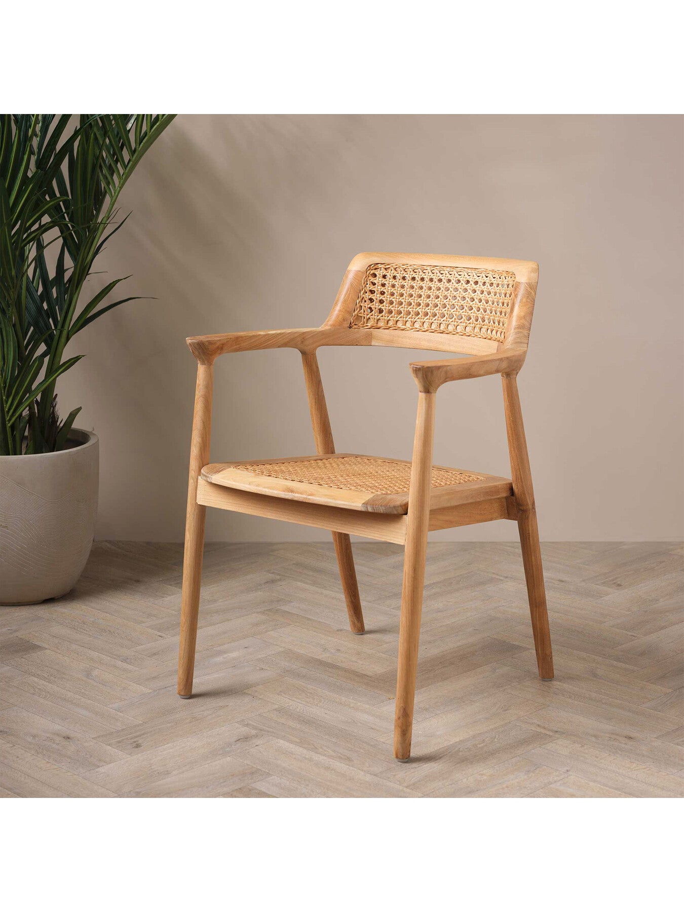 Brown Grenada Light Brown Wood Dining Chair