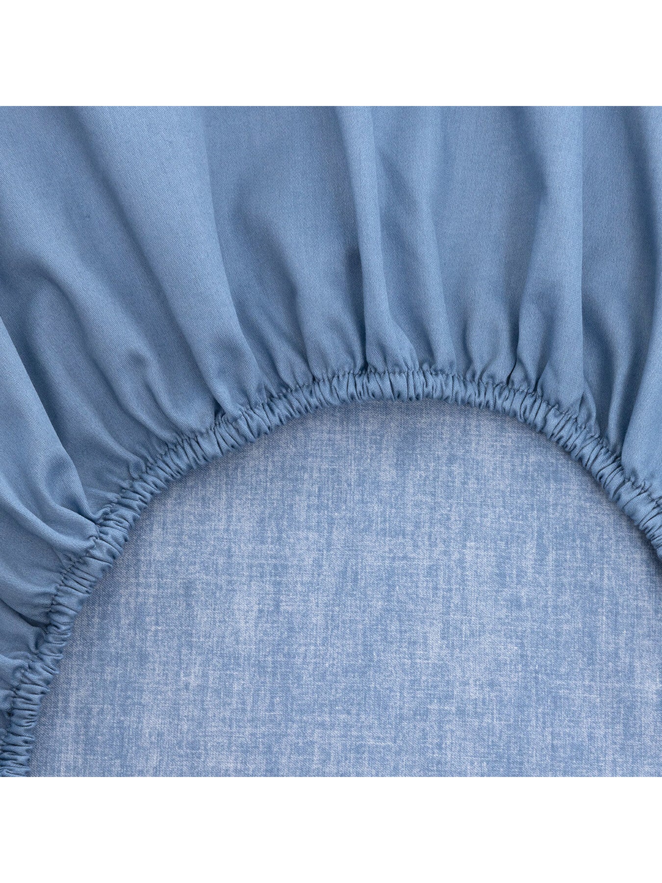 B Linea Fitted Sheet Blue Horizon