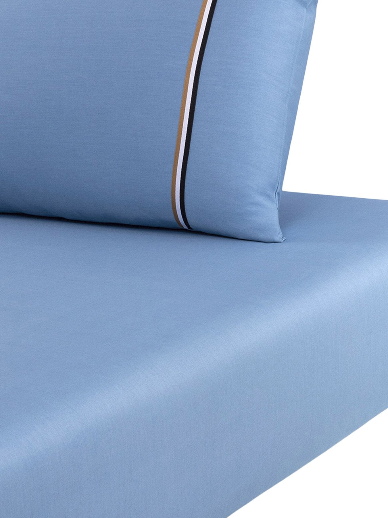B Linea Fitted Sheet Blue Horizon