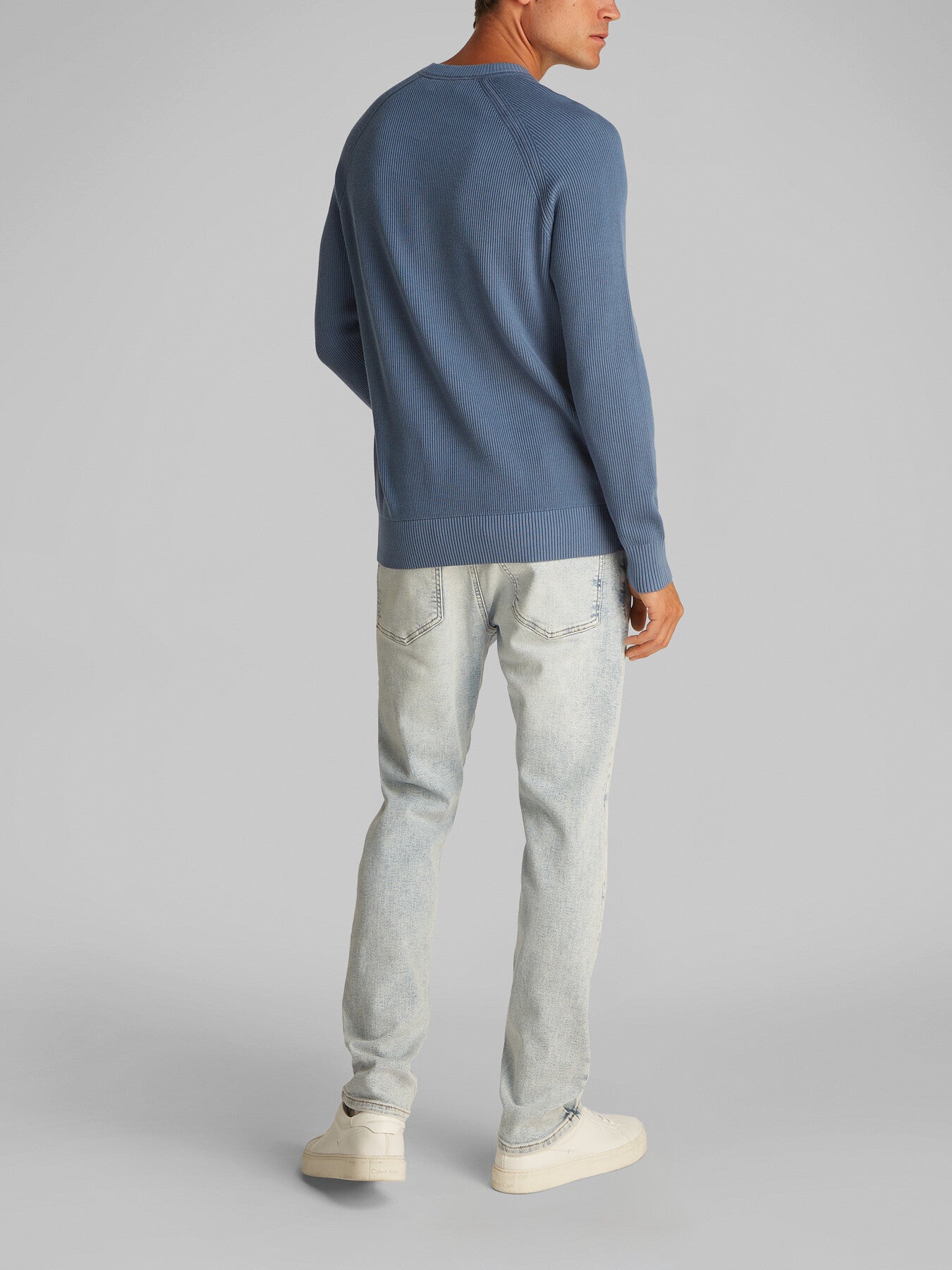 Ribbed Crew Neck Jumper