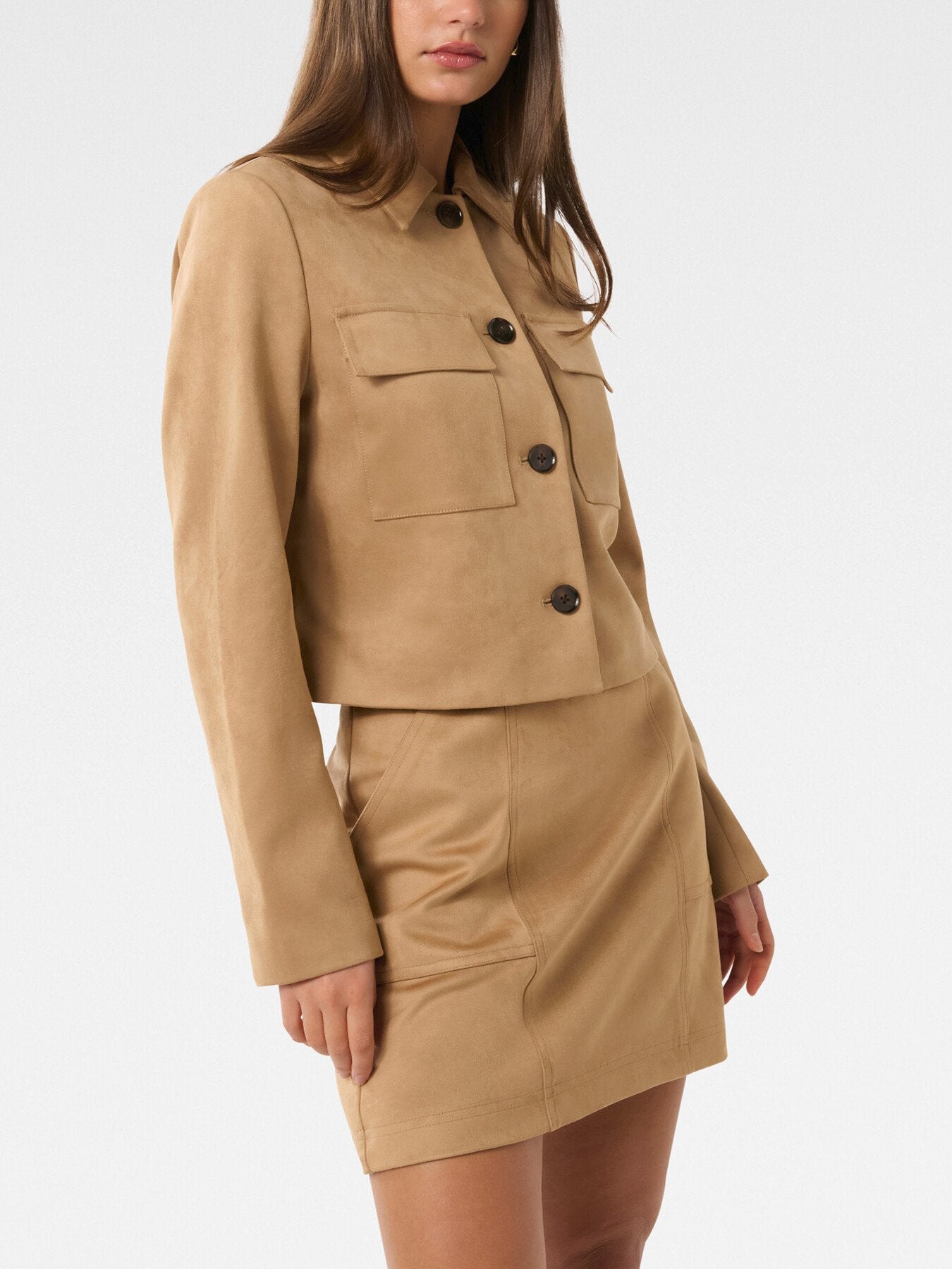 Tyla Vegan Suede Jacket