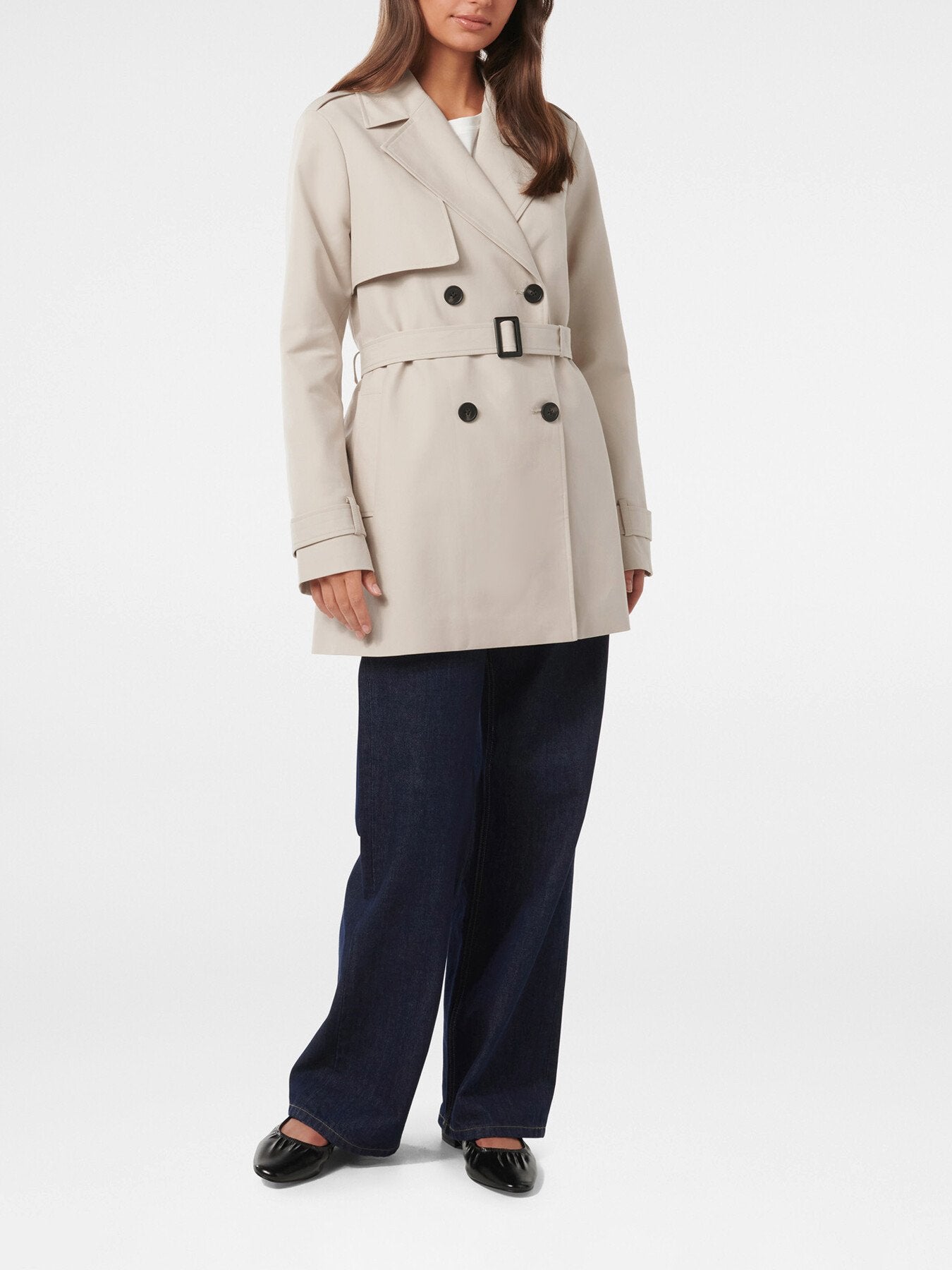 Rhea Water Resistant Mid Length Trench Coat