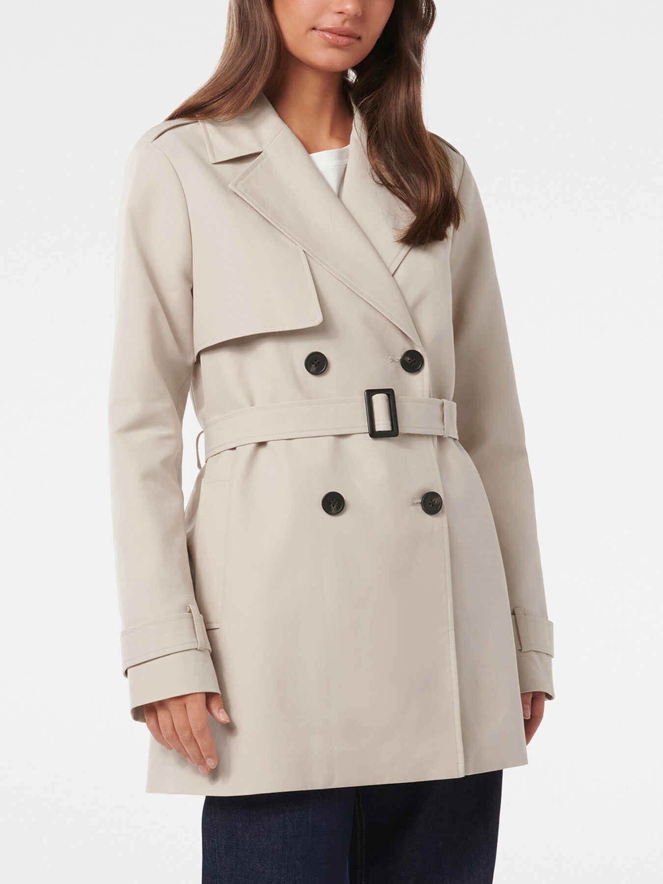 Rhea Water Resistant Mid Length Trench Coat