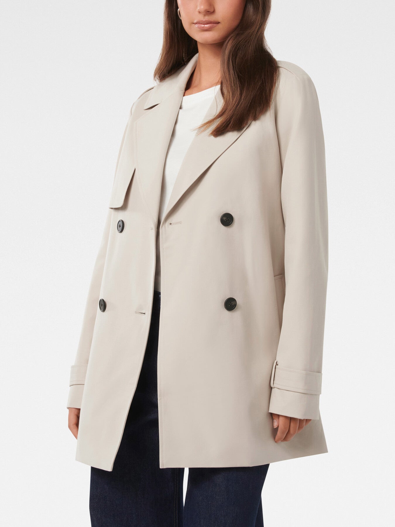 Rhea Water Resistant Mid Length Trench Coat