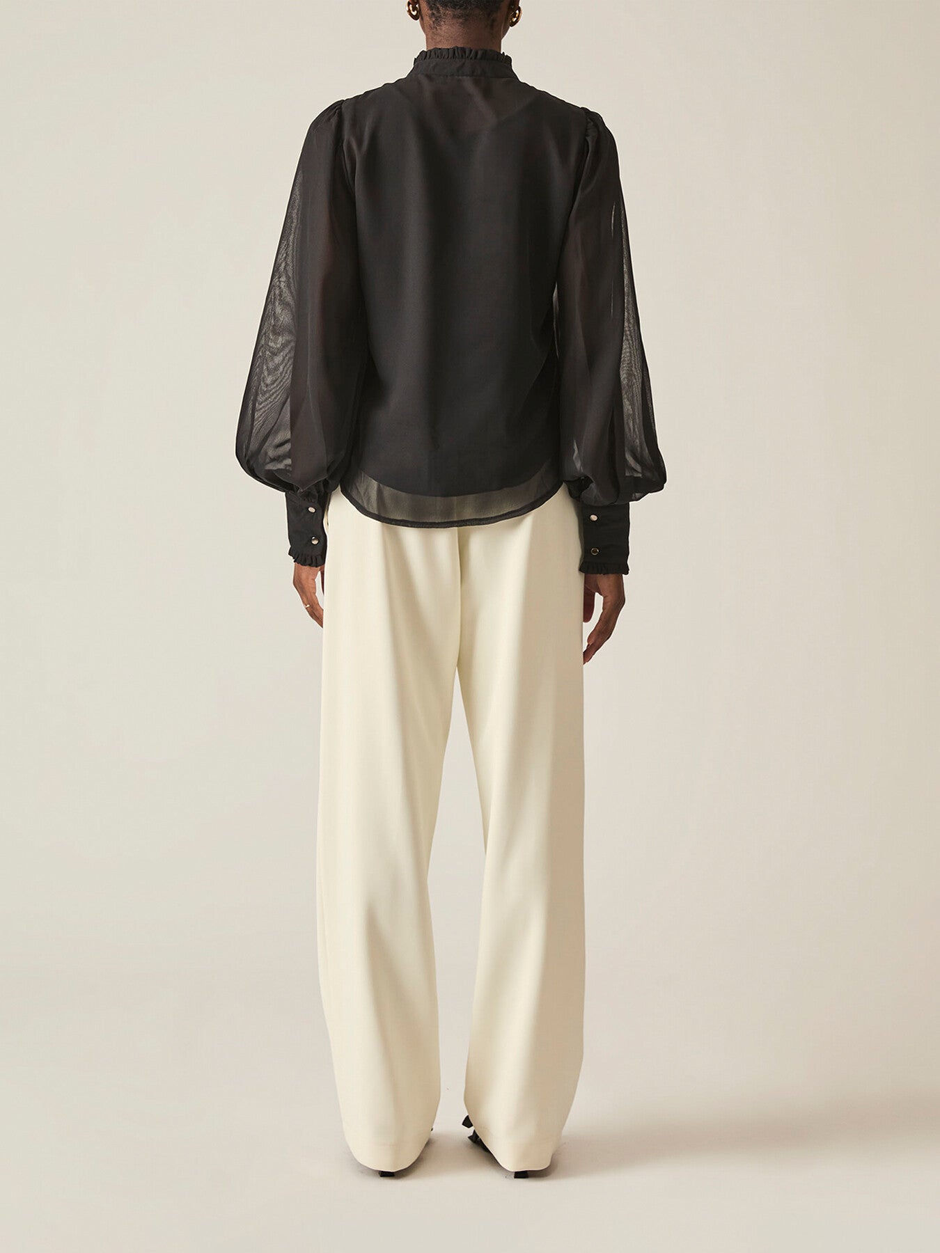 Ruffle Shift Shirt