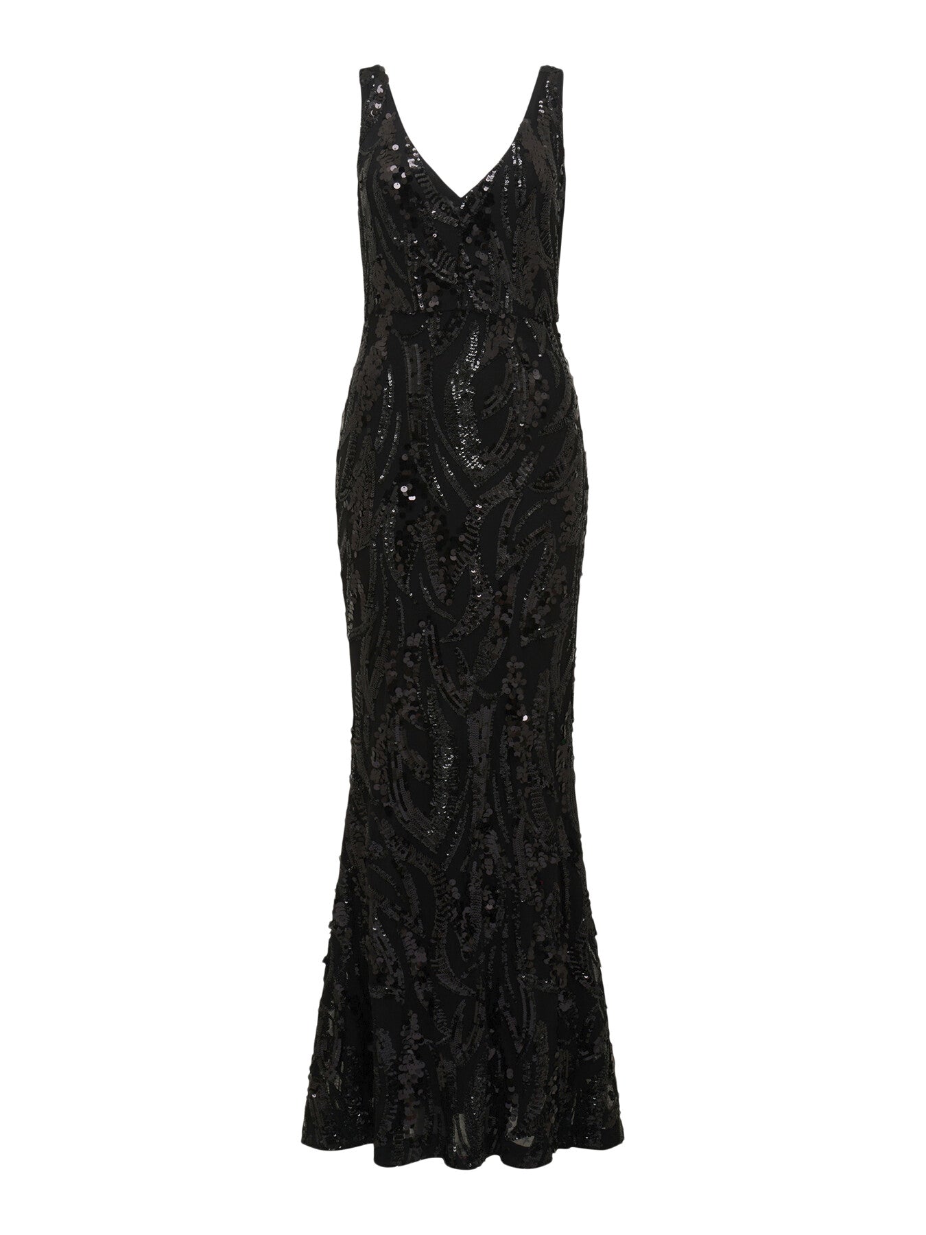 Marlena V-Neck Sequin Gown