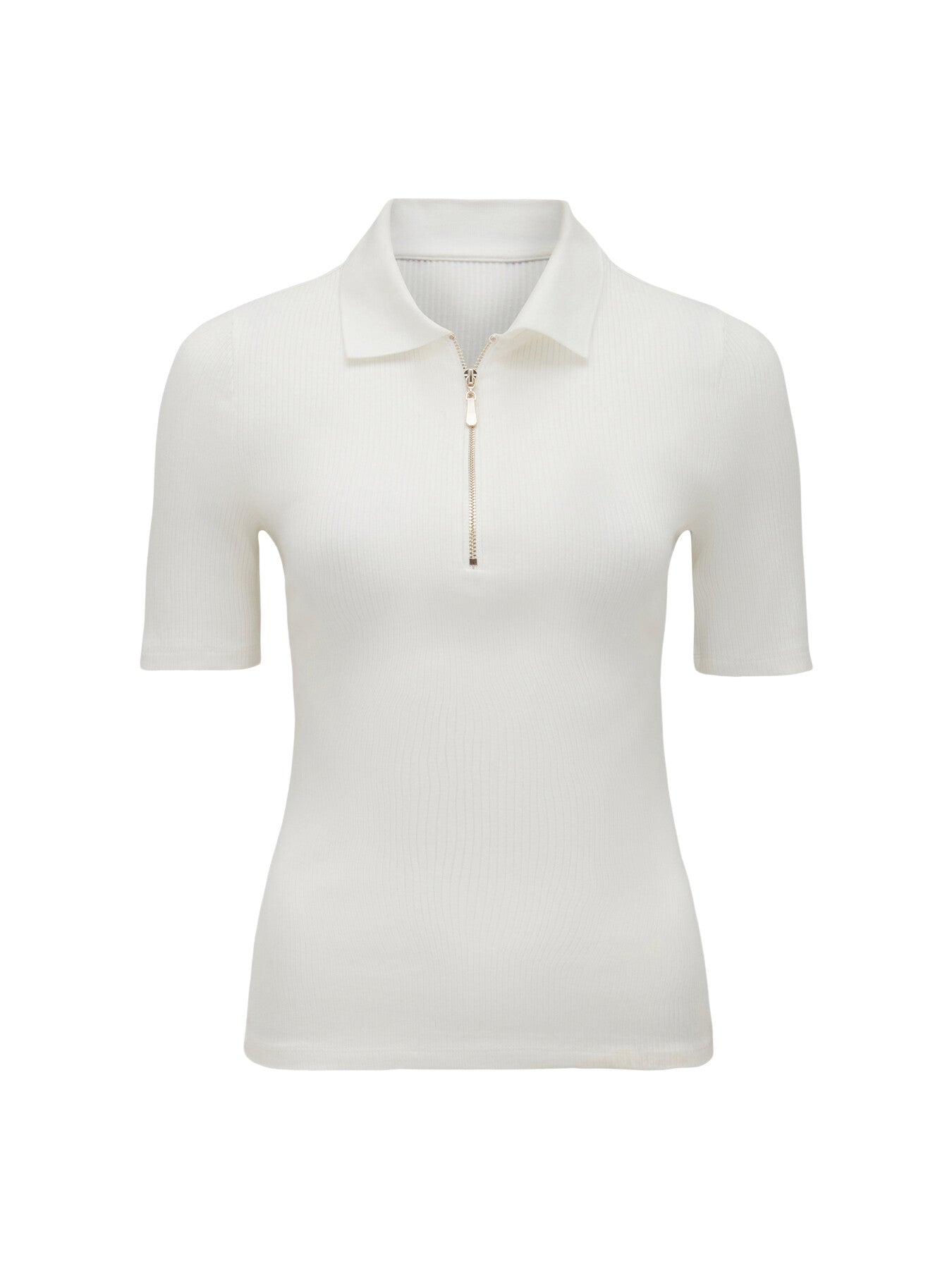 Mai Short Sleevess Zip Polo T-shirt