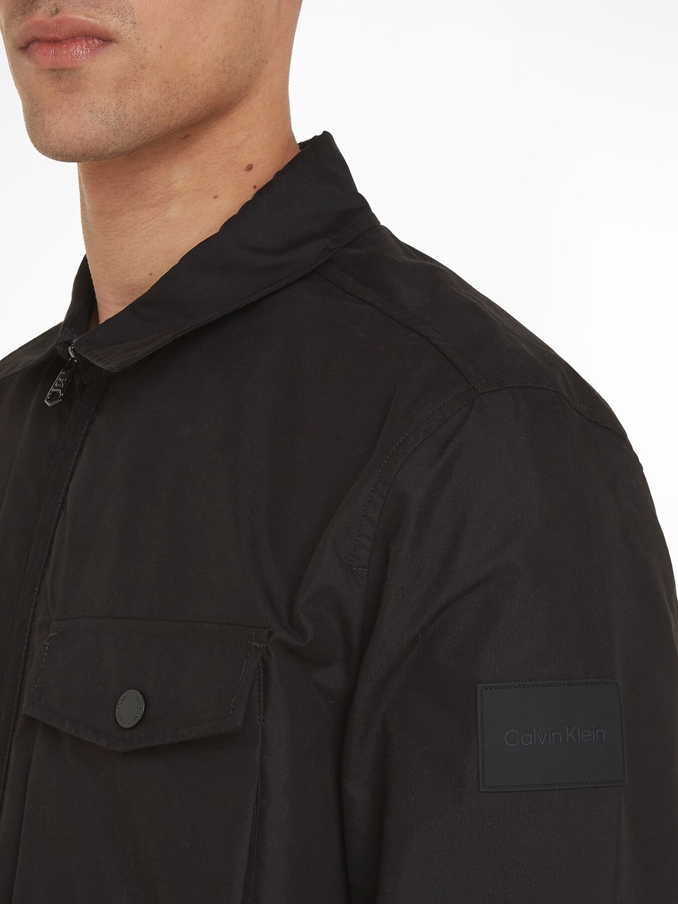 Zip Up Shirt Jacket
