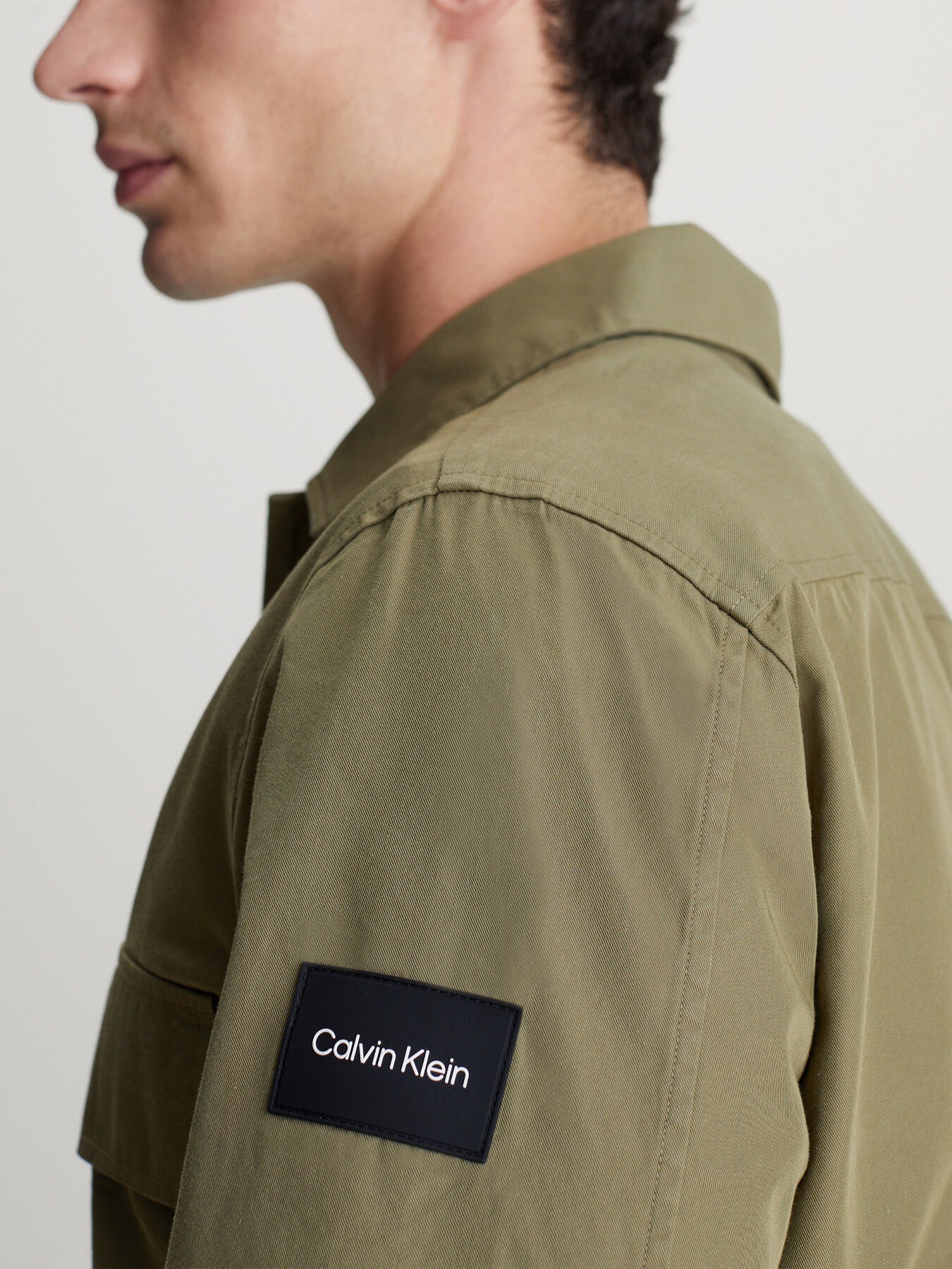 Boxy Twill Overshirt