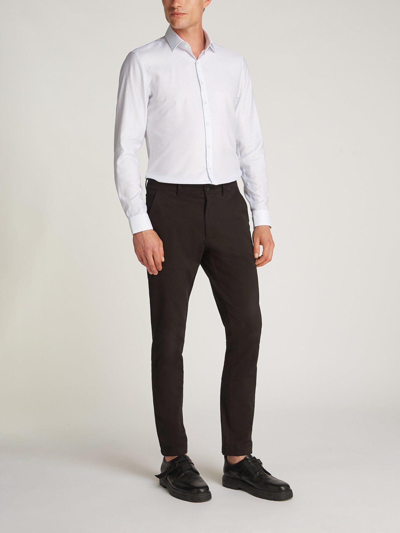 Slim Sateen Chino Shorts Black