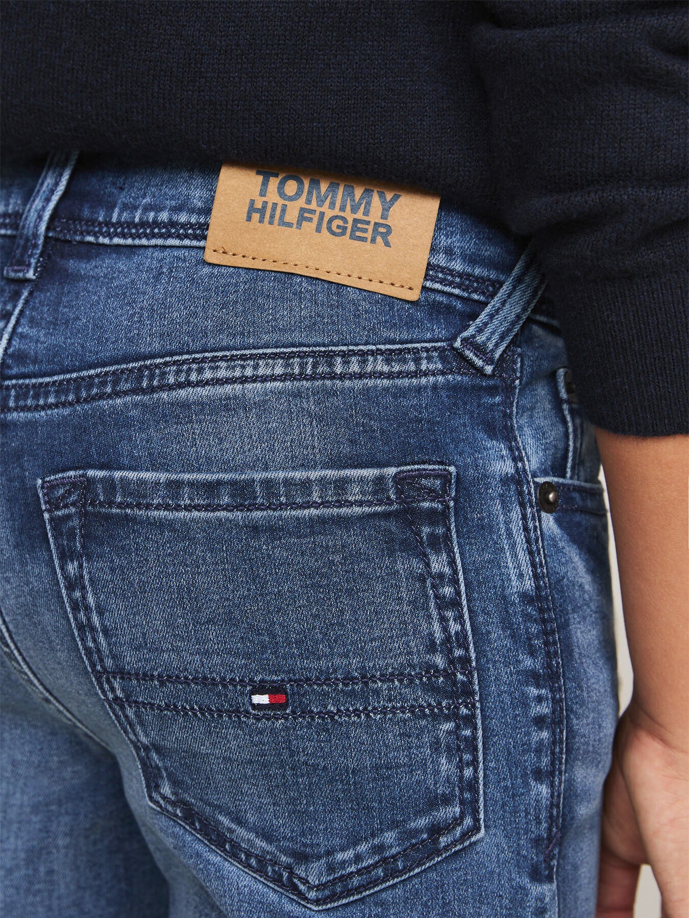 Faded Dark Wash Slim Jeans