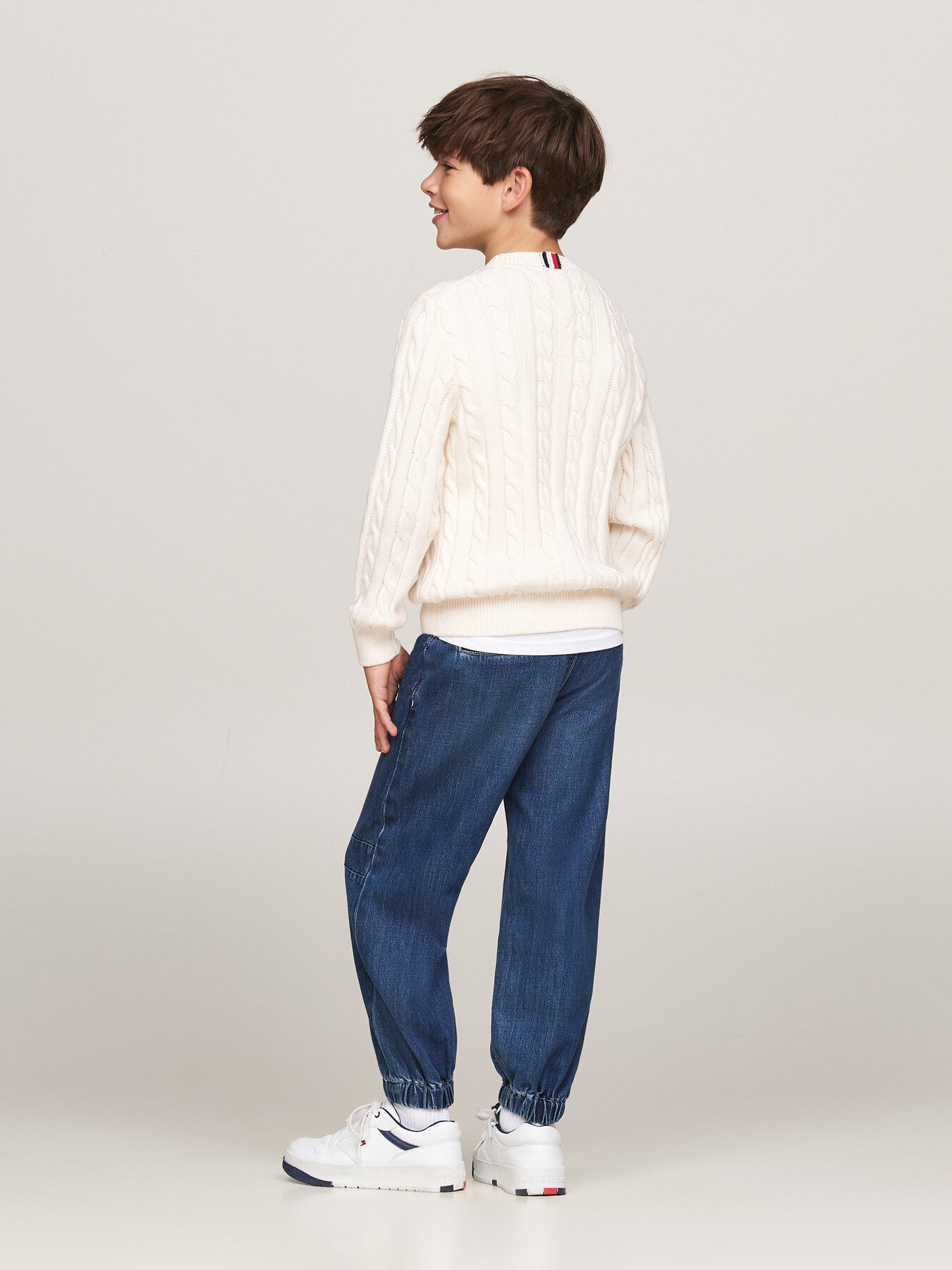 Cable Knit Crew Neck Jumper