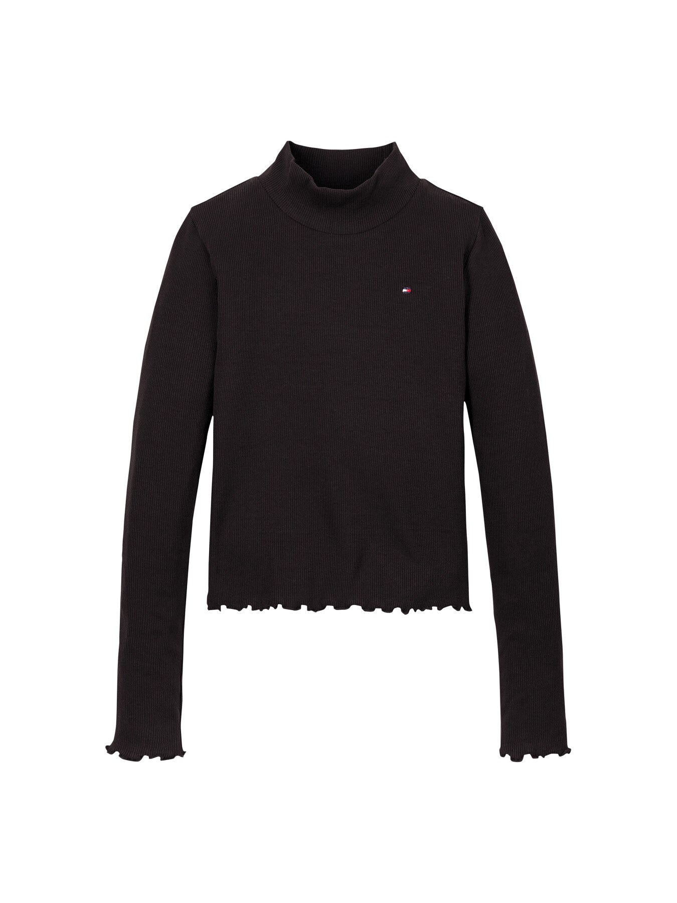 Mock Turtleneck Stripe Extra Slim Top
