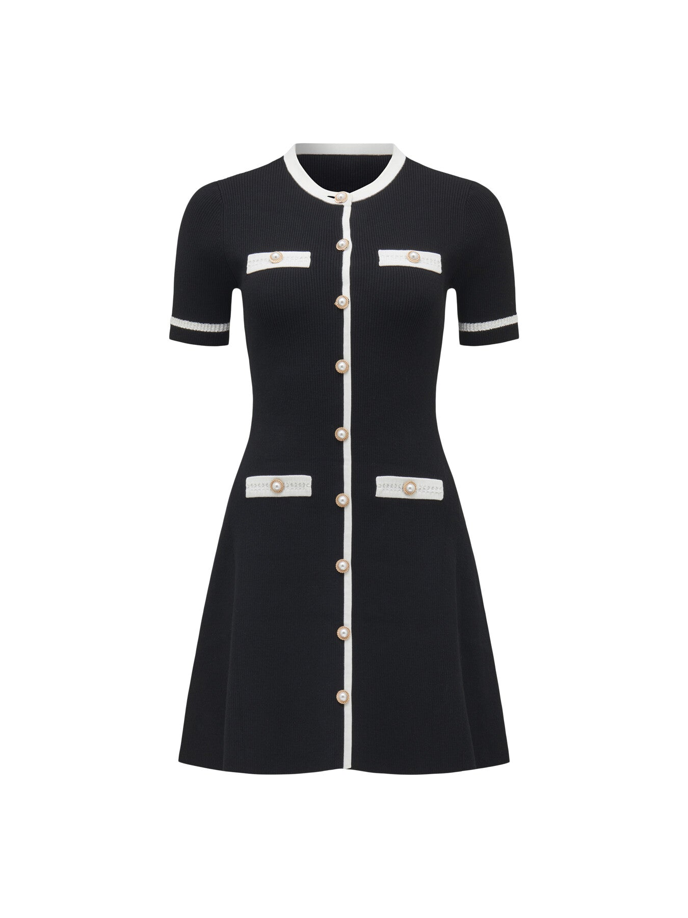 kerry contrast knit mini dress The Morning Show CA: August 2024 Morgan's Contrast Knit Mini Dress