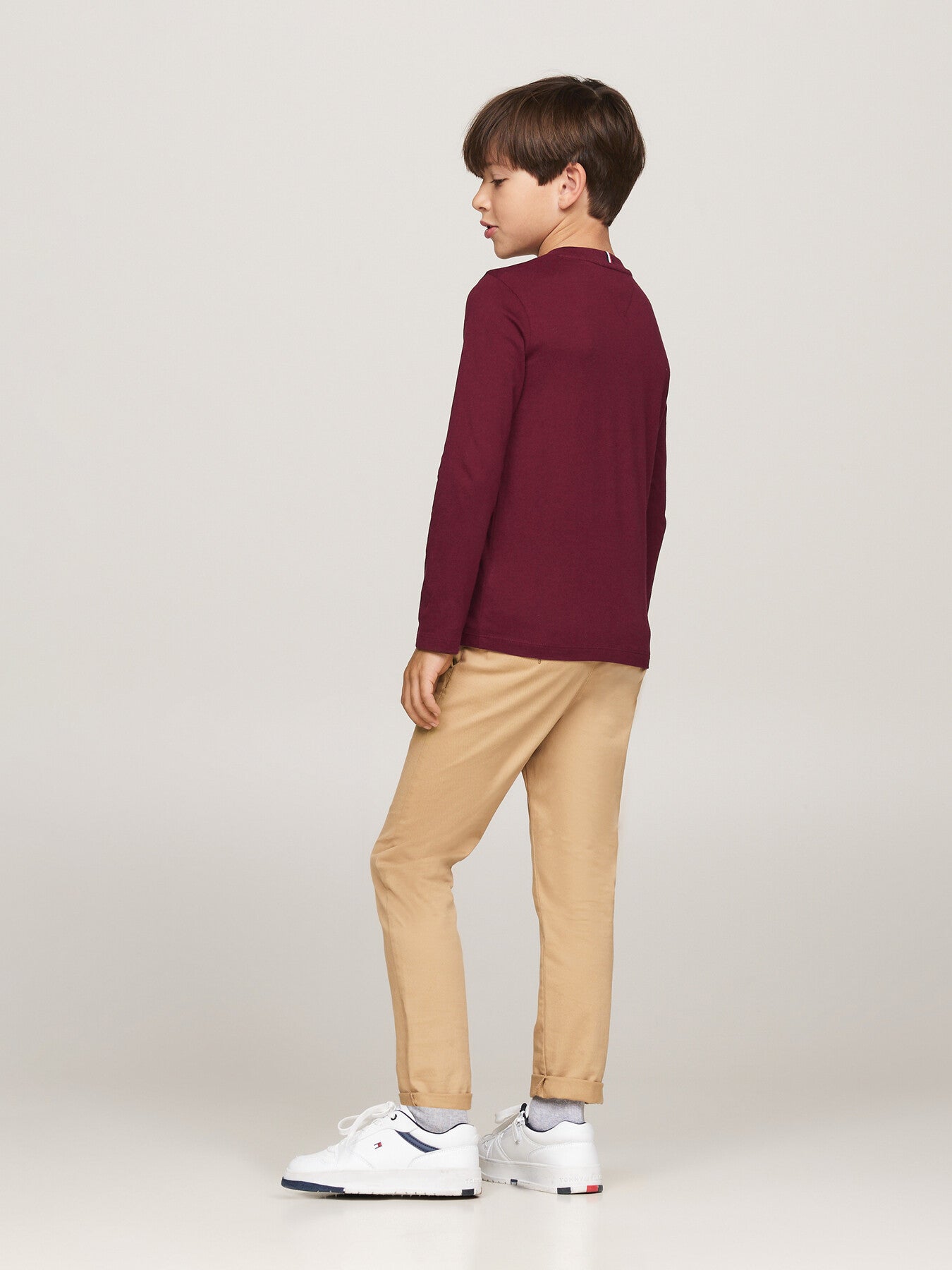 Kids’ Logo Print Long Sleeve T-Shirt Blue