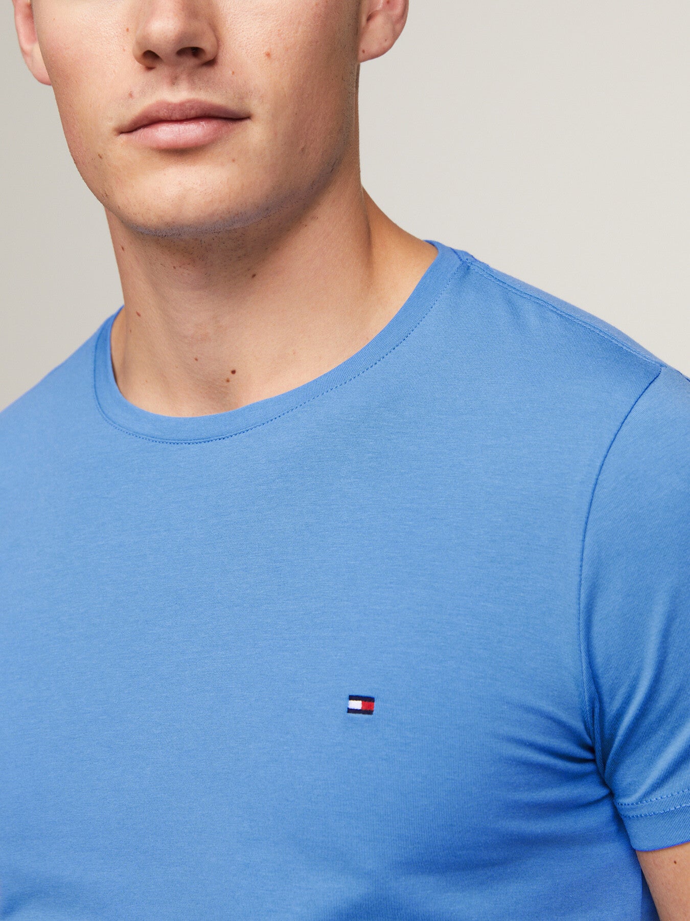 Flag Embroidery Extra Slim Fit T-Shirt