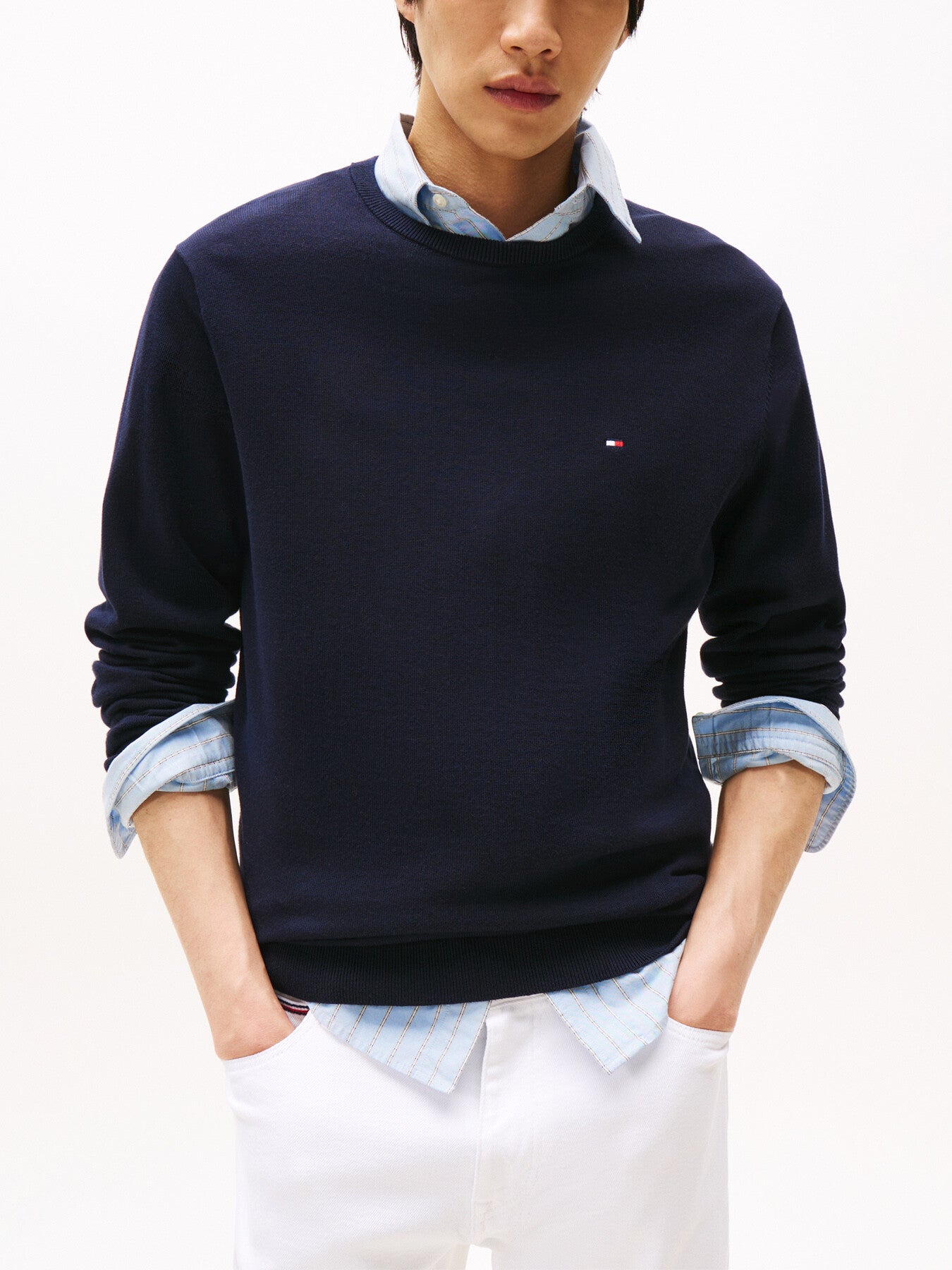 Essential Cotton Crew Neck Jumper