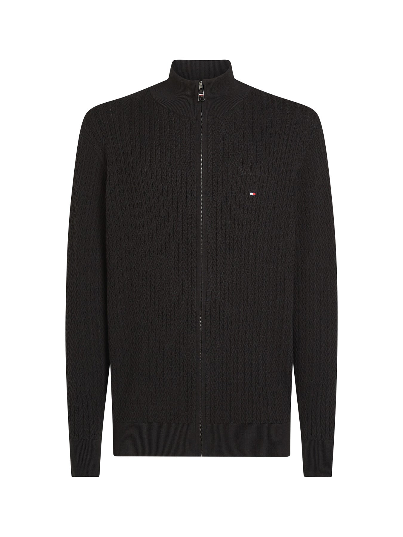Herringbone Zip Sweater