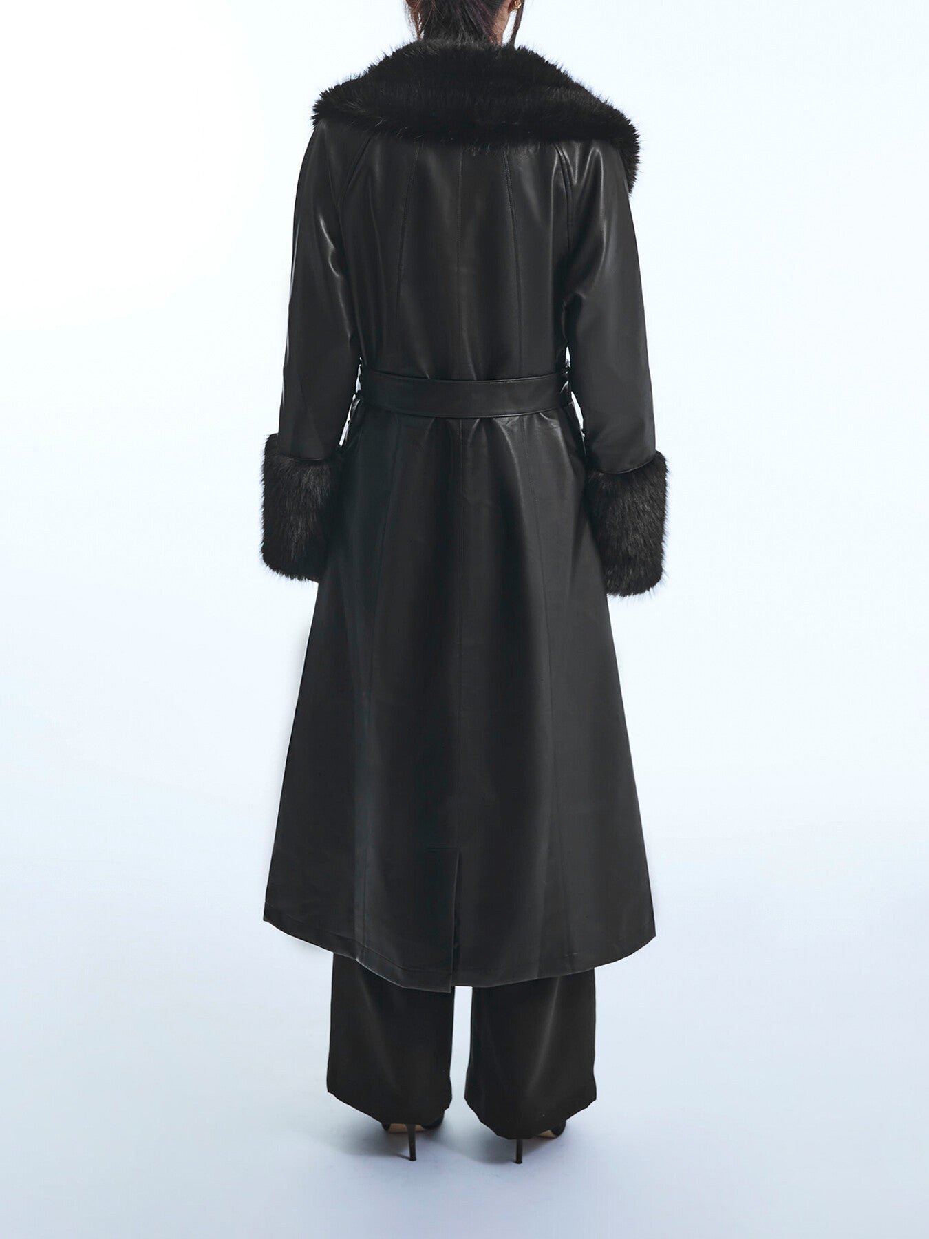Faux Leather Coat