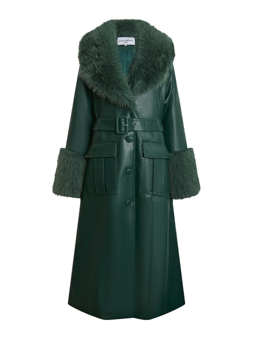 Faux Leather Coat