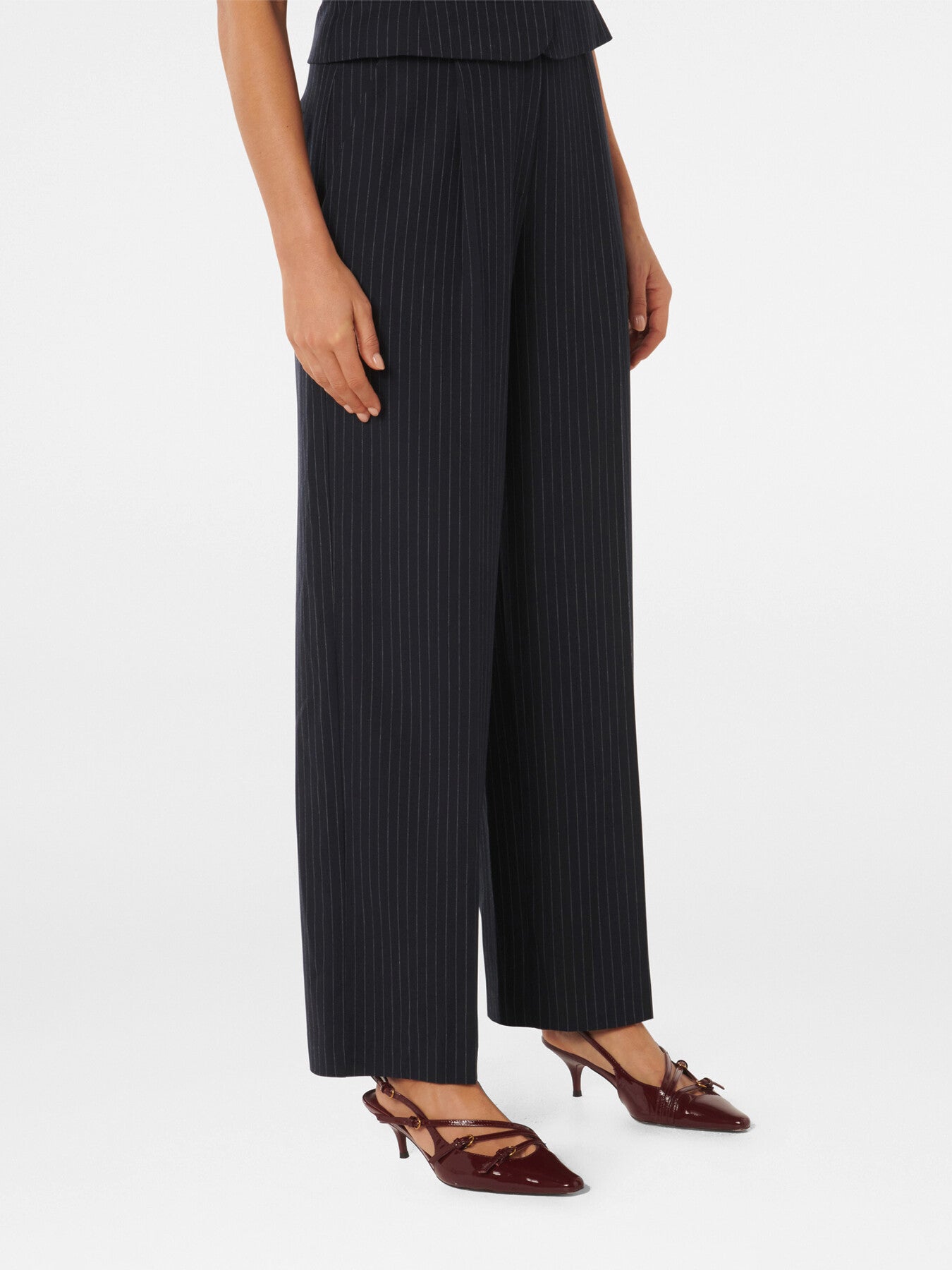 Noa Pinstripe Wide Leg Pants