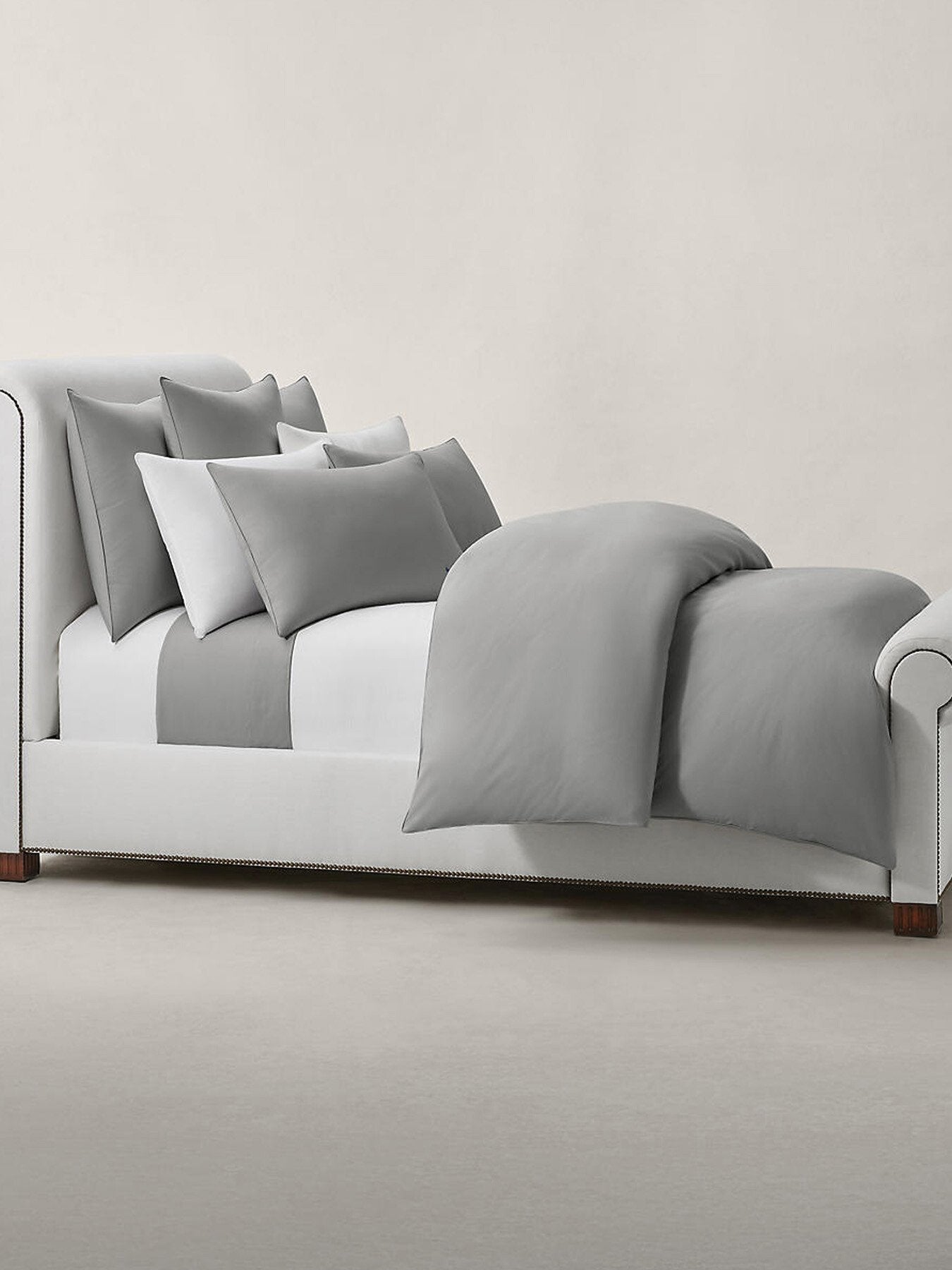 Polo Player Standard Pillowcase Collection Grey