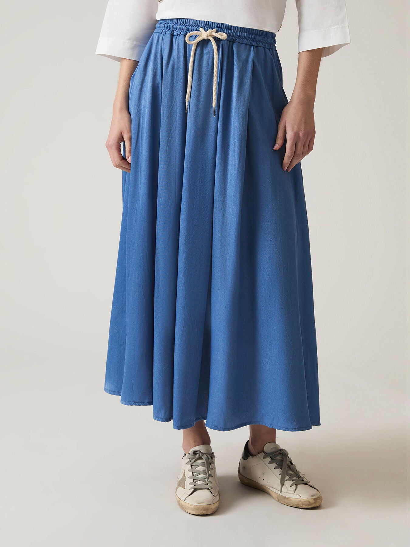 Blue Maxi Skirt