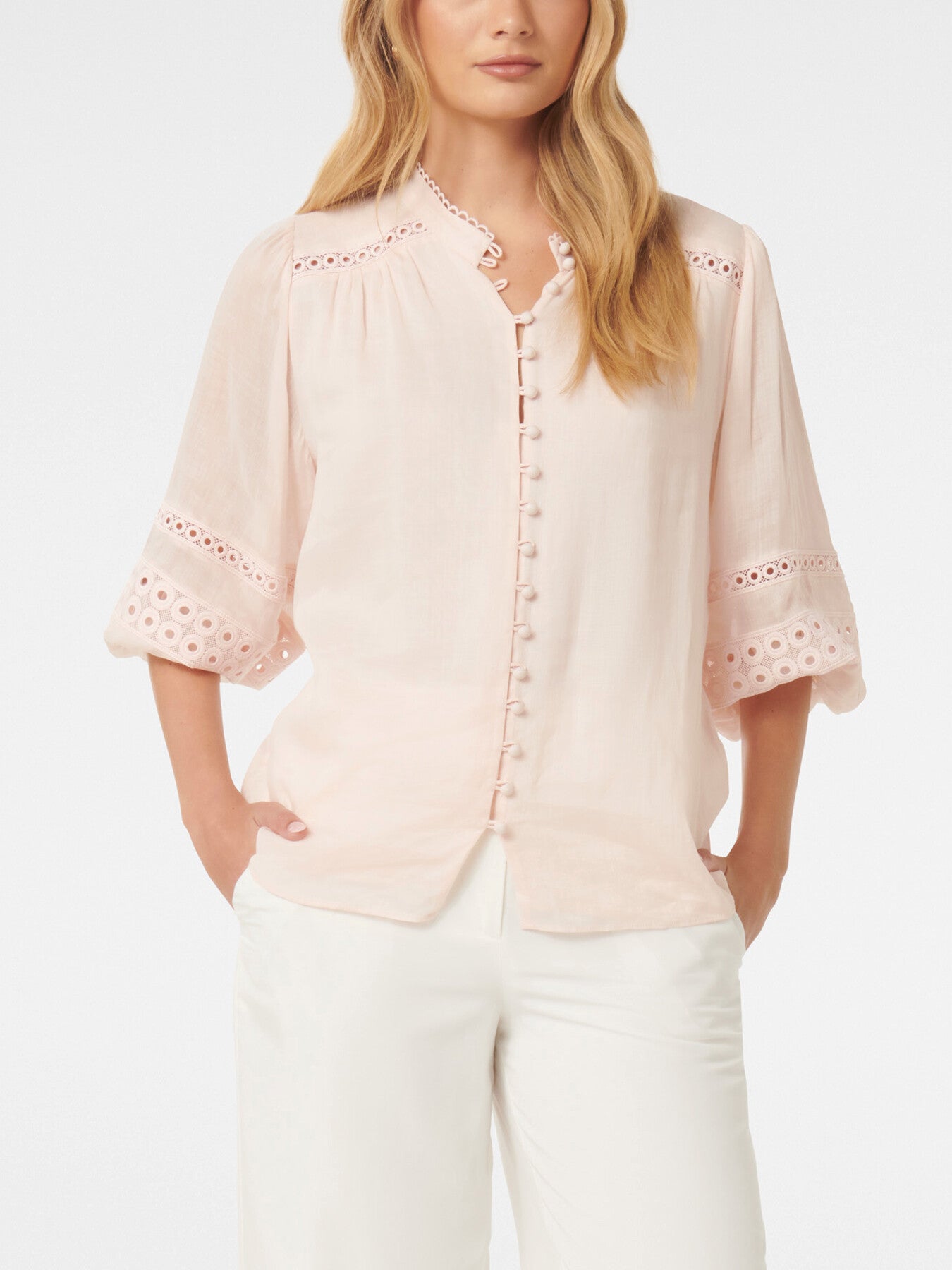 Tatiana Trim Insert Blouse