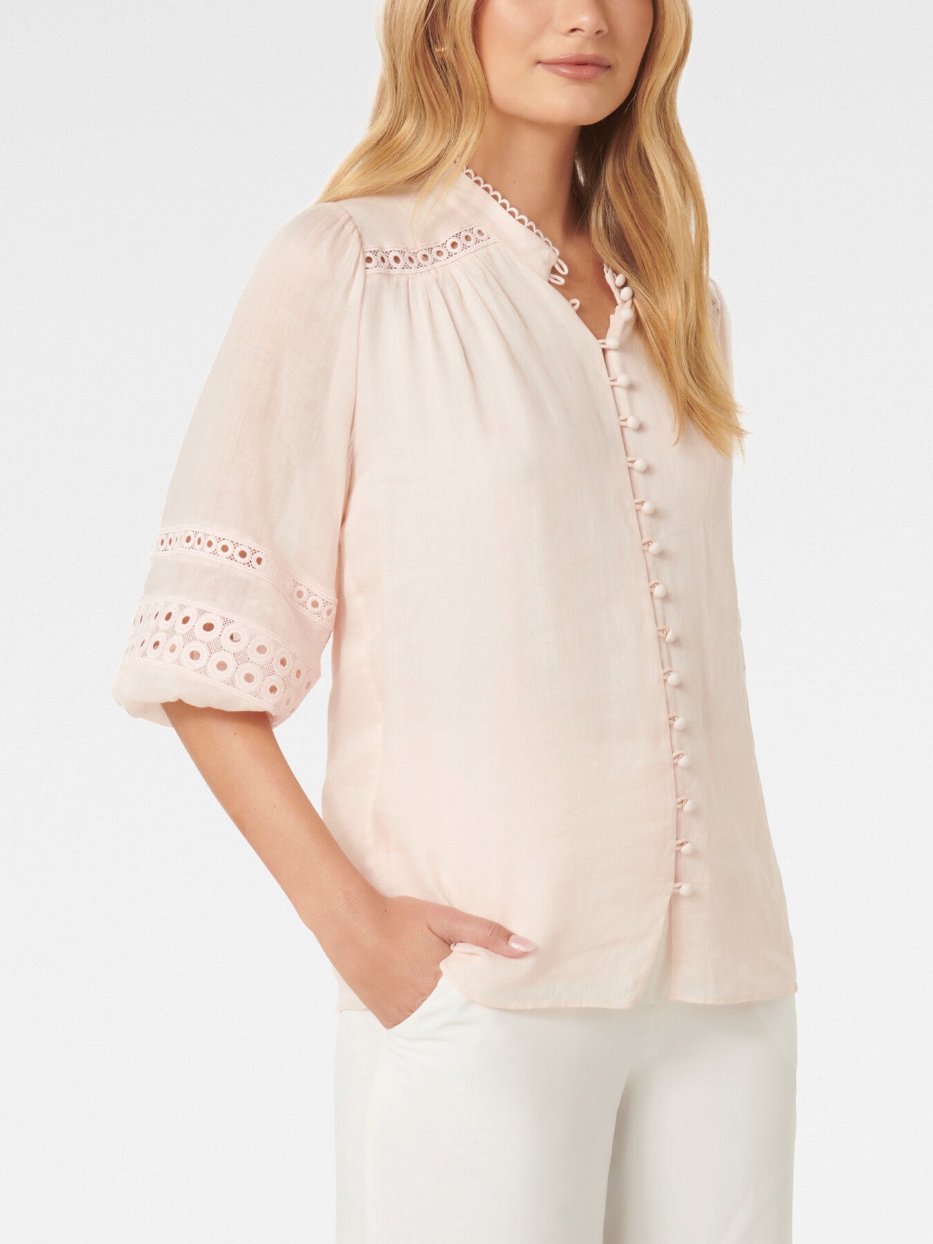 Tatiana Trim Insert Blouse