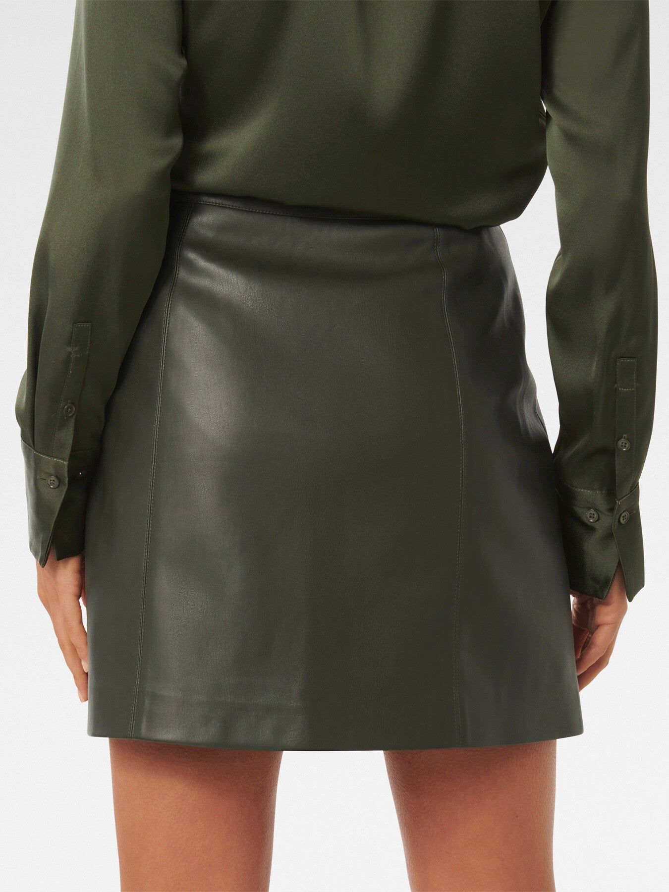 Eleni Vegan Leather Mini Skirt