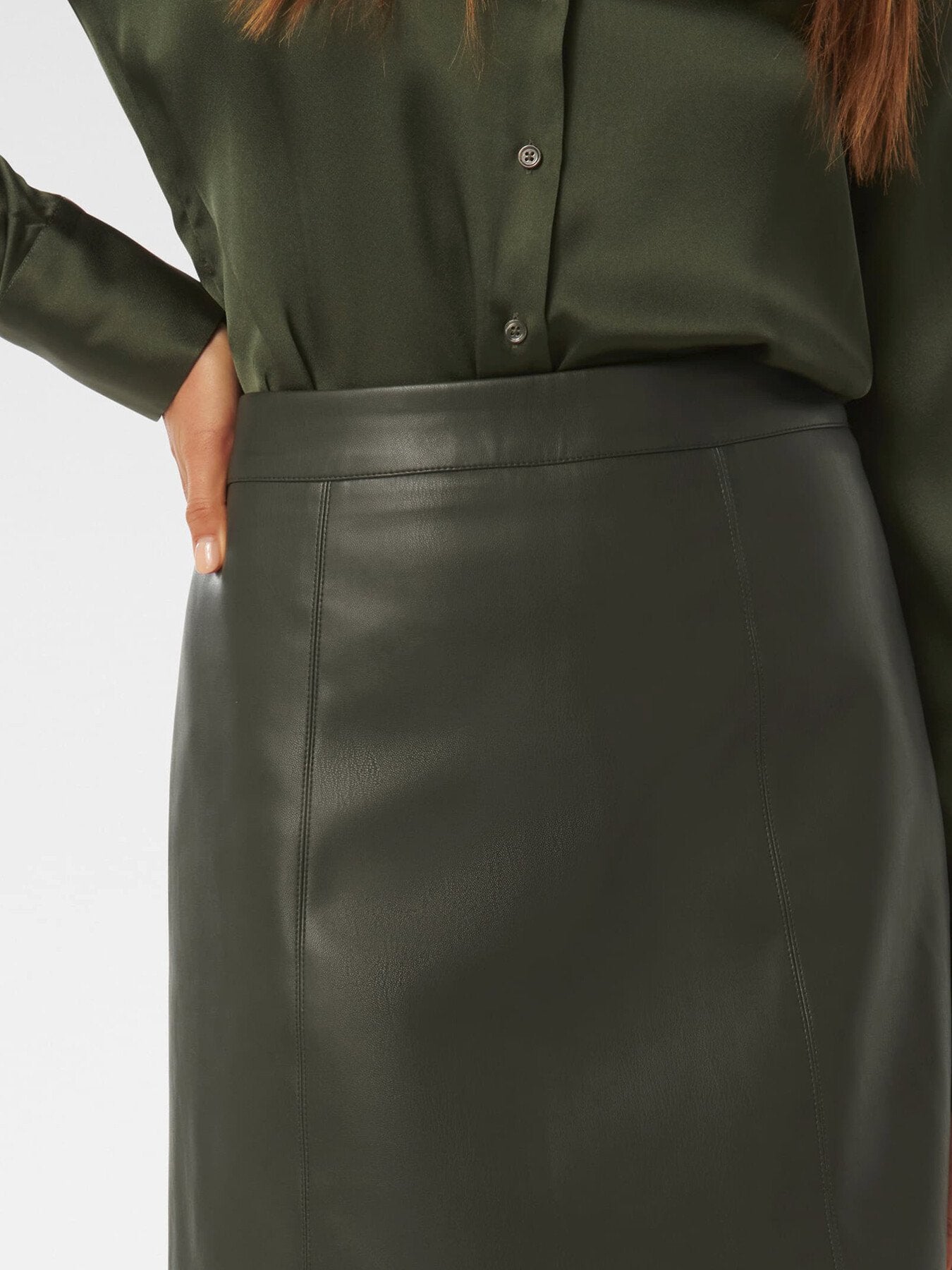 Eleni Vegan Leather Mini Skirt