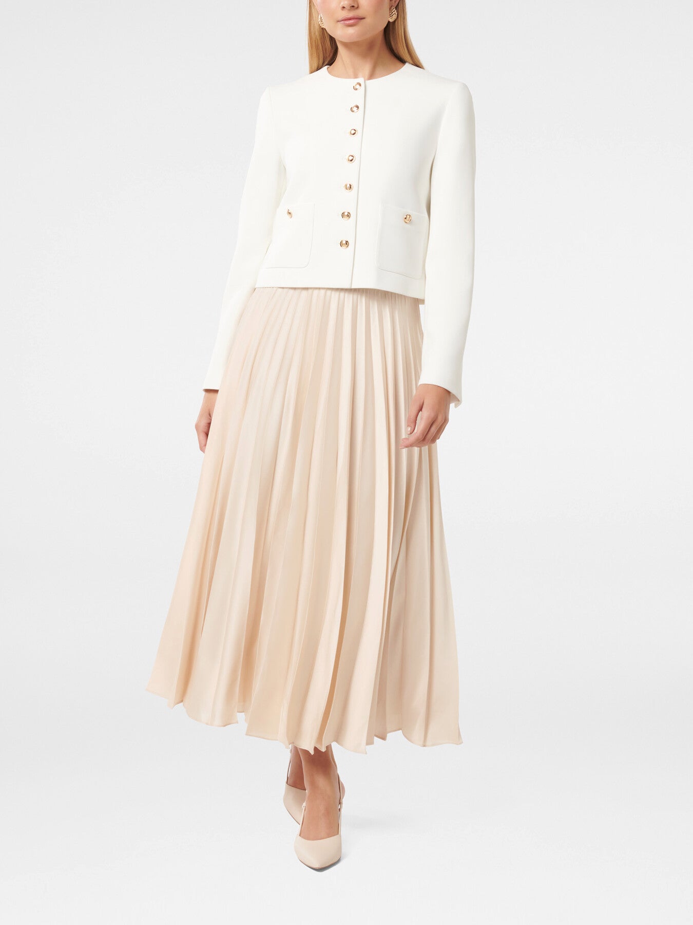 Delphine Pleated Maxi Skirt