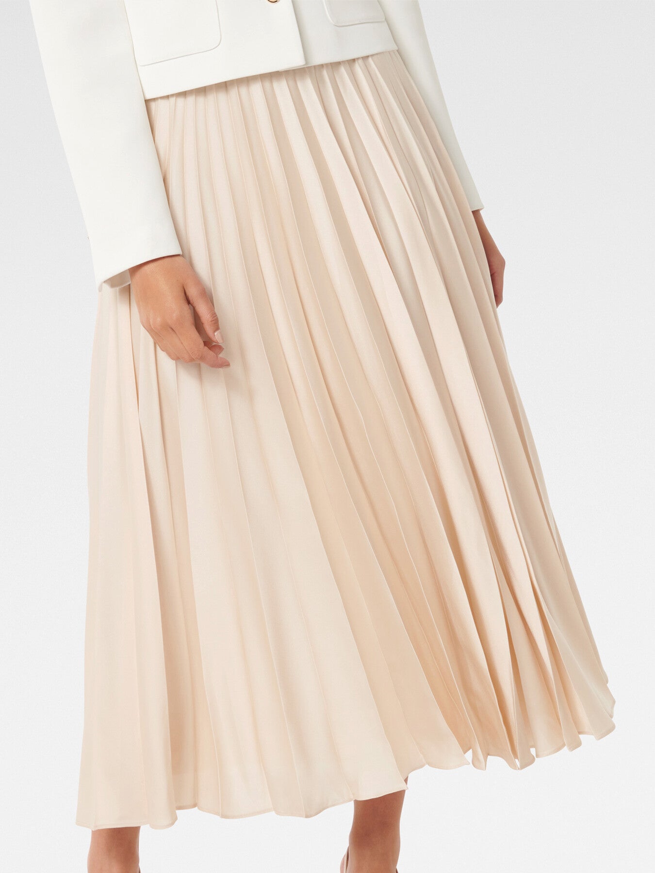 Delphine Pleated Maxi Skirt