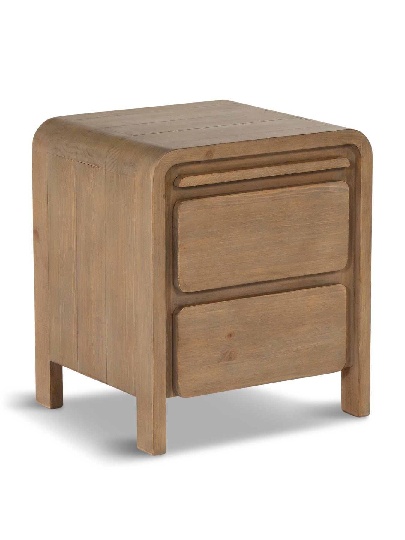Tosca Reclaimed Wood 2 Drawer Bedside Cabinet
